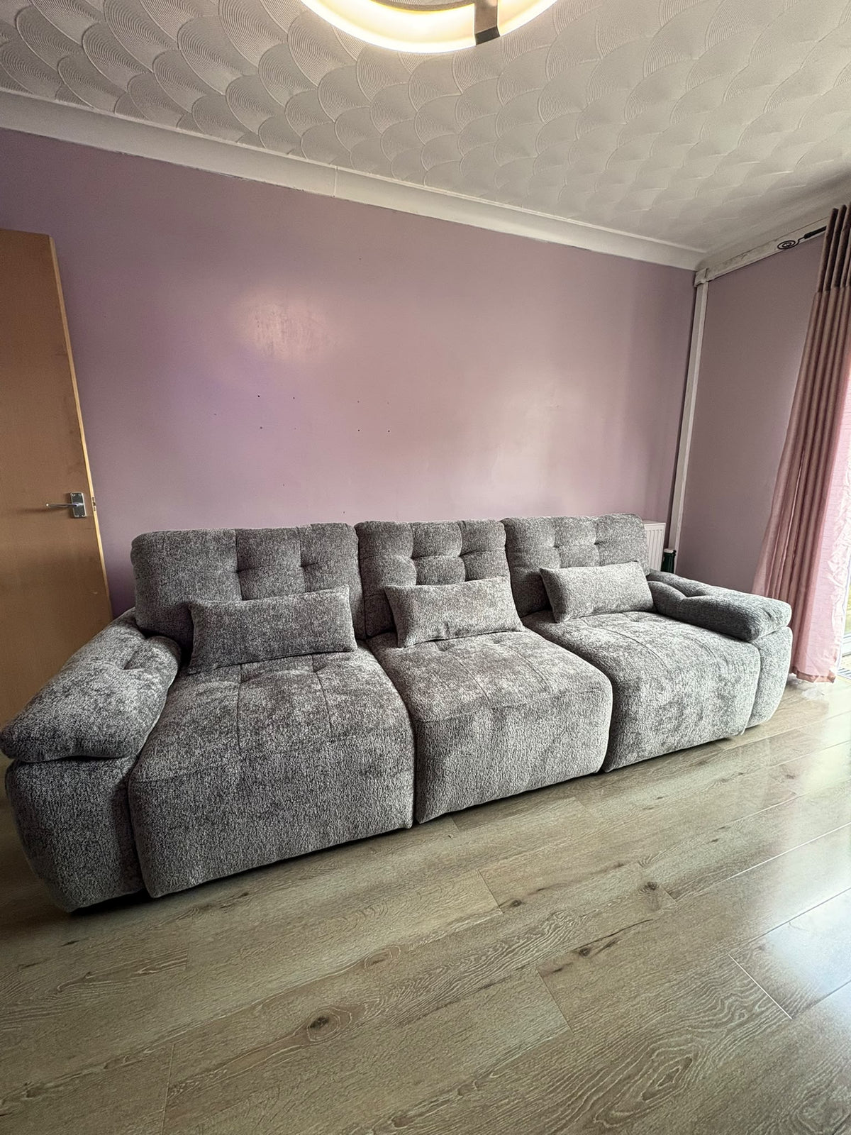 Myla Electric 3 Seater Sofabed in Mushroom