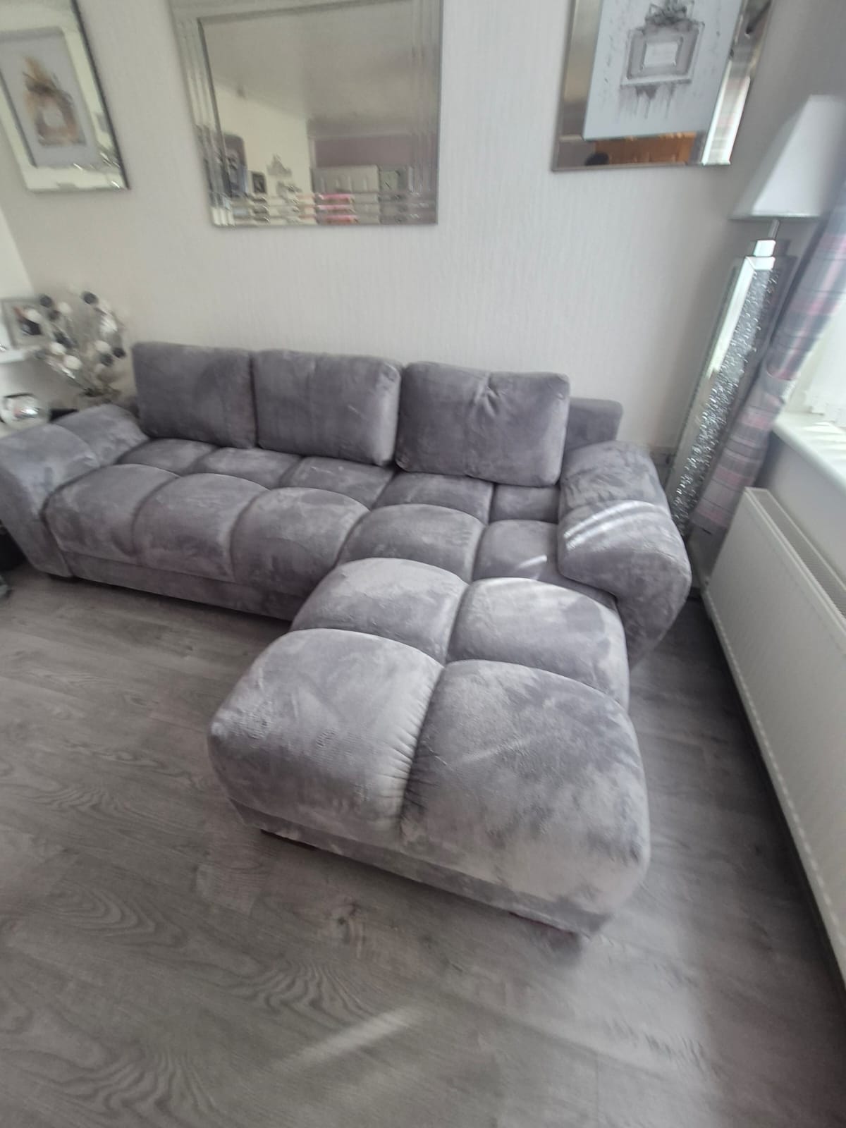 Devoke Sofabed Universal Corner Sofa in Grey