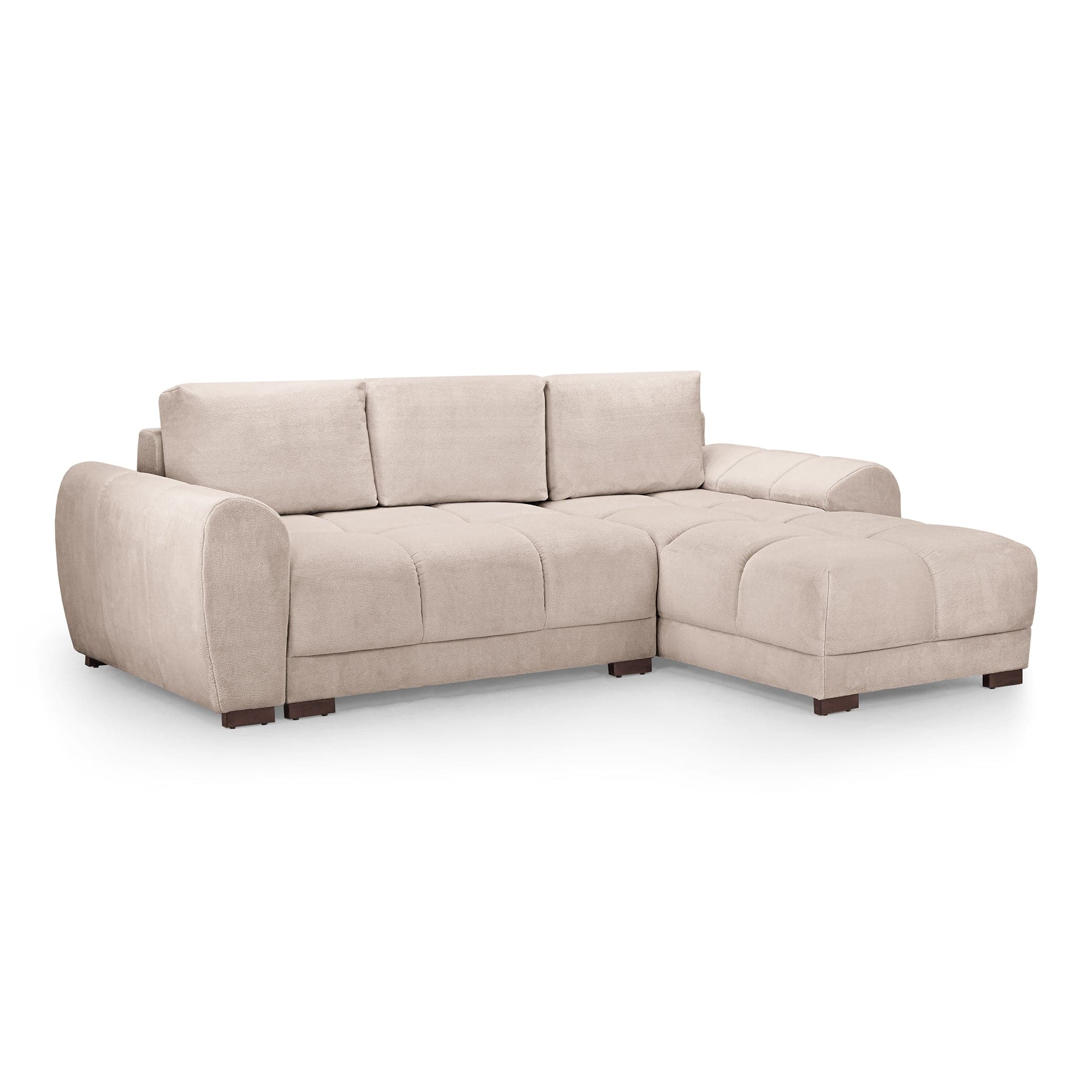 Devoke Sofabed Cream Universal Corner - AMC Furniture