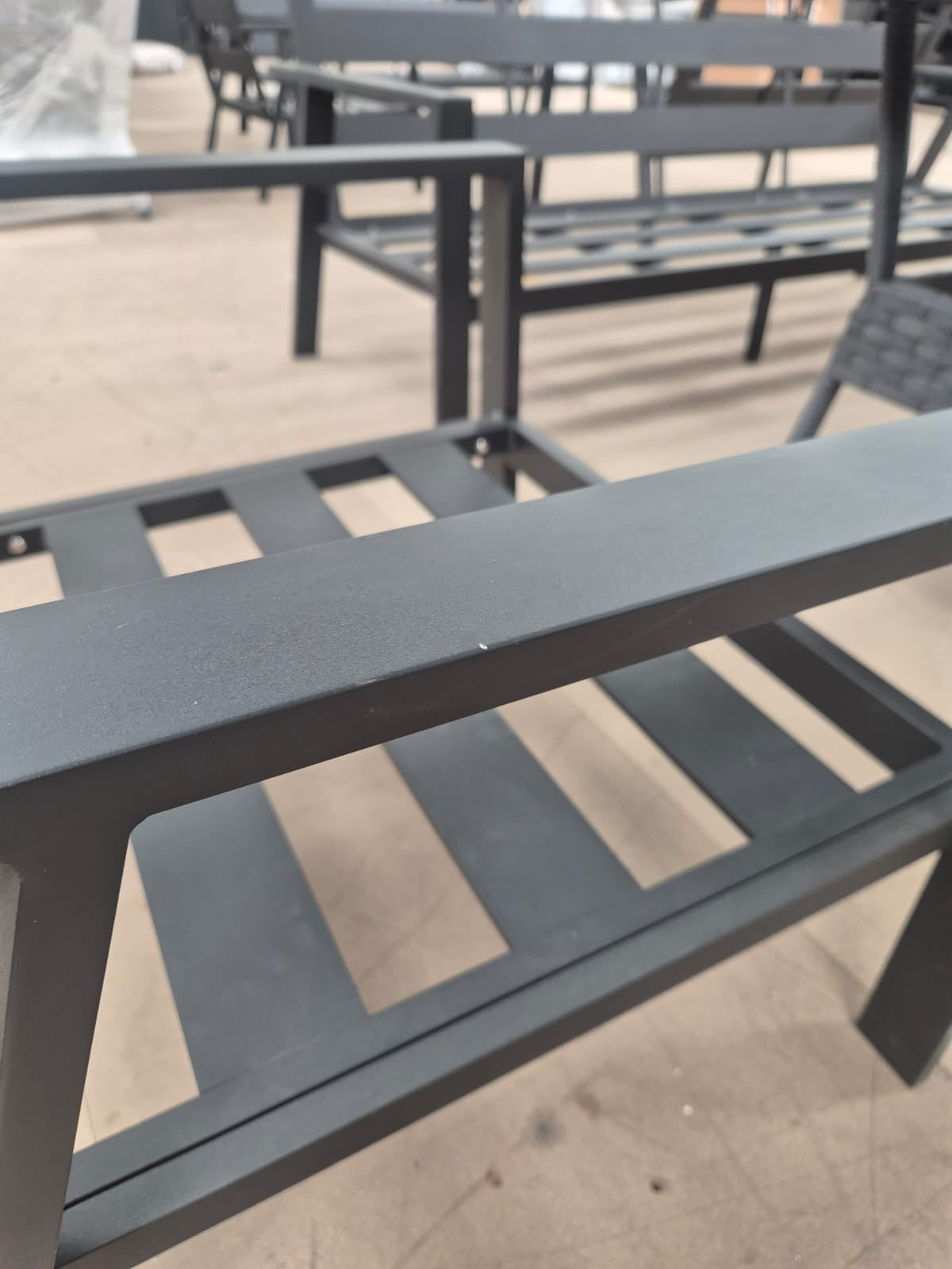 Sienna Aluminium Sofa Dining Set with Rattan Dining Table
