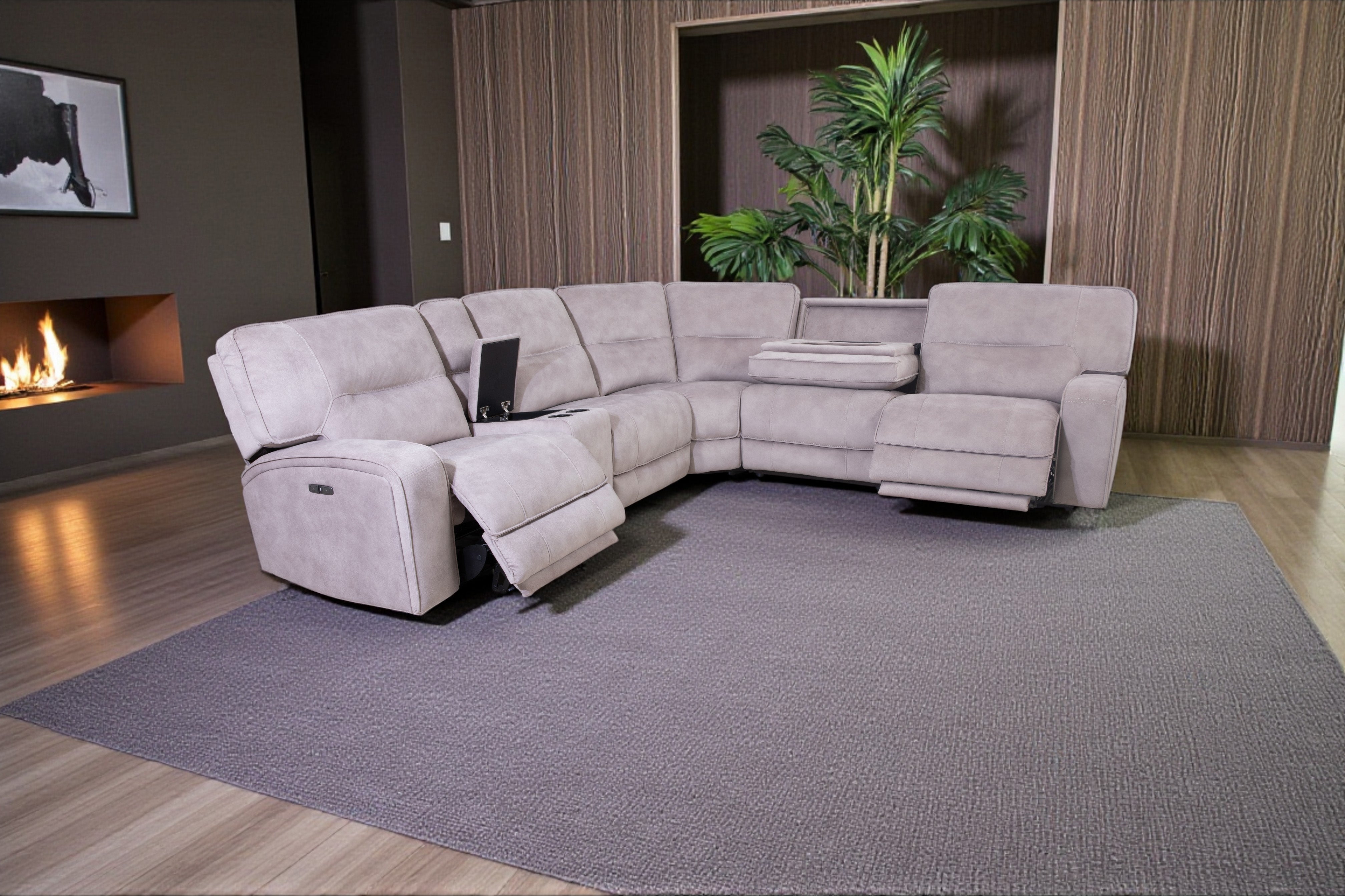 Atlas Power Reclining Corner Sofa - AMC Furniture
