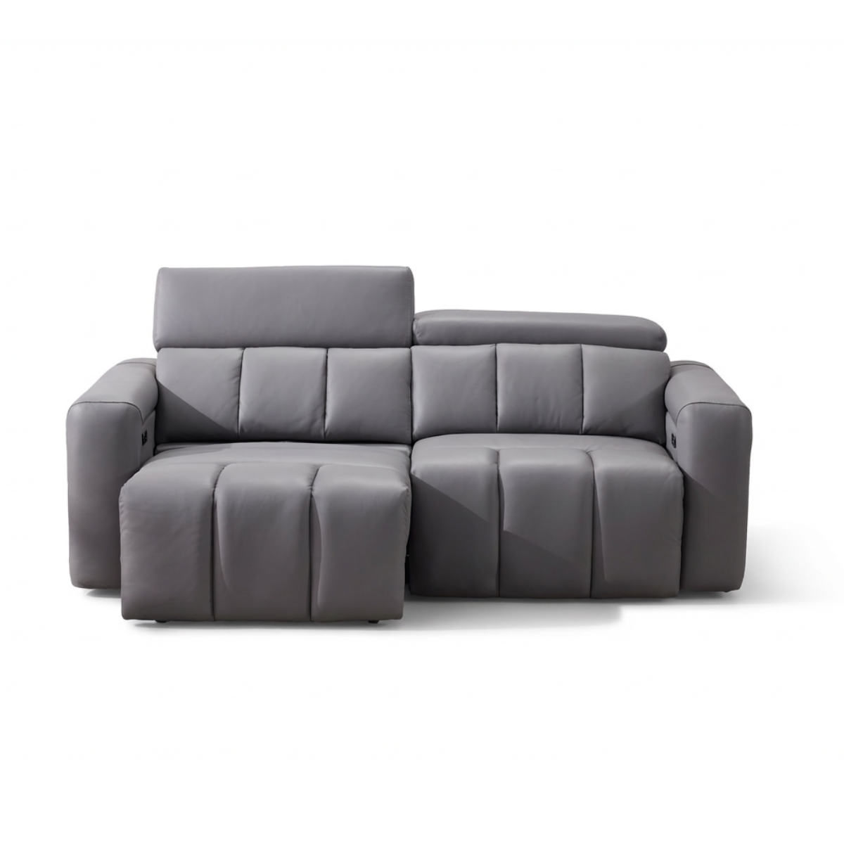 Ellen Electric Reclining 3 Seater Sofa in Grey Meta Sofa Ltd