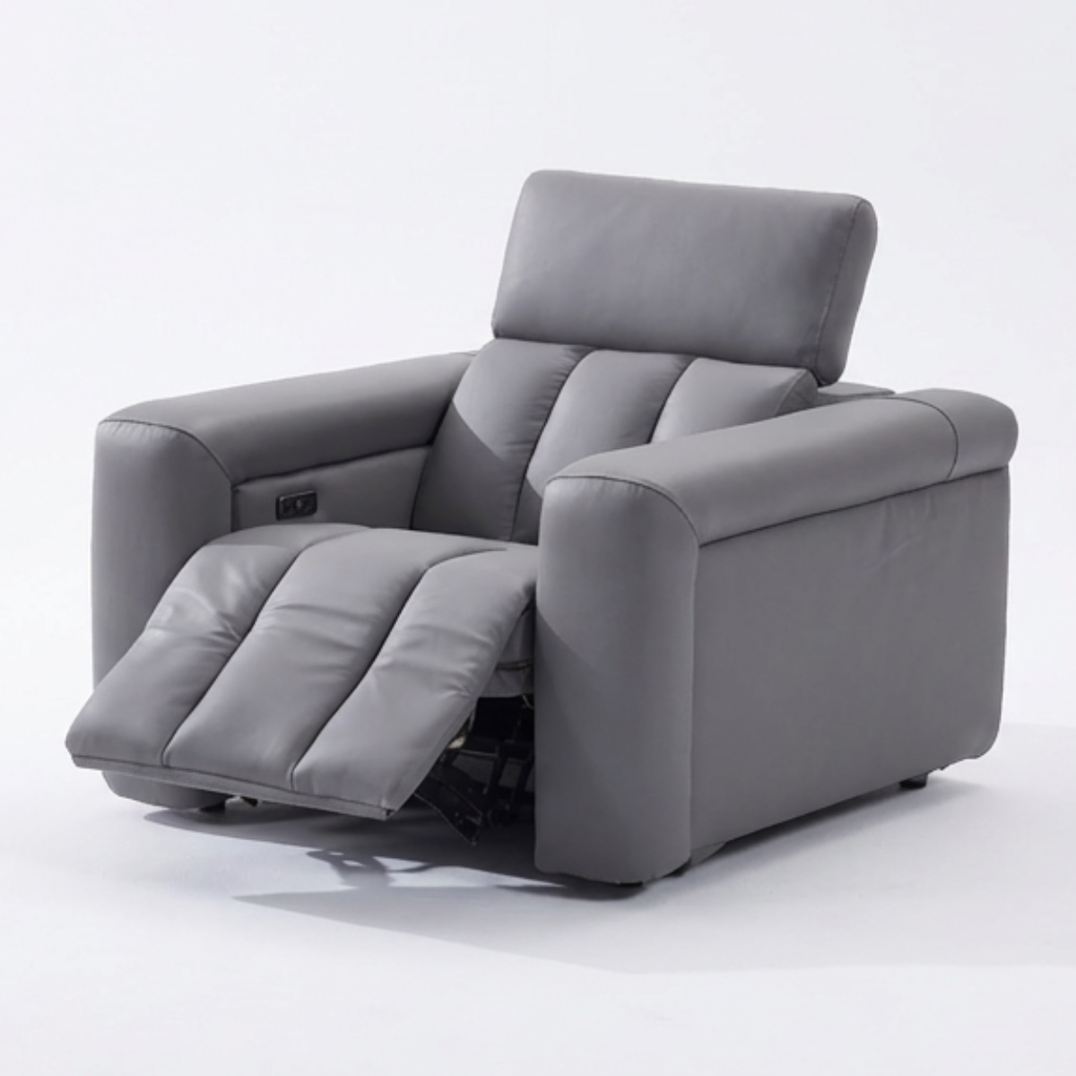 Ellen Electric Reclining Armchair in Grey Meta Sofa Ltd