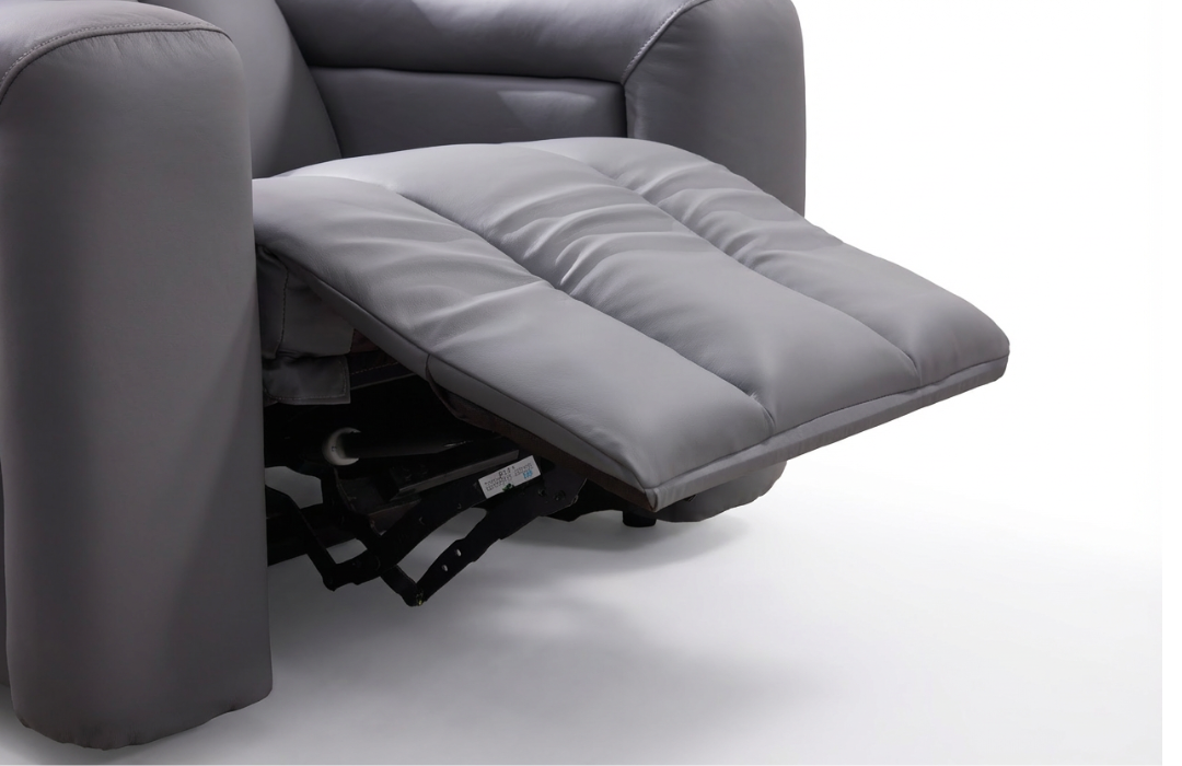 Ellen Electric Reclining Armchair in Grey Meta Sofa Ltd