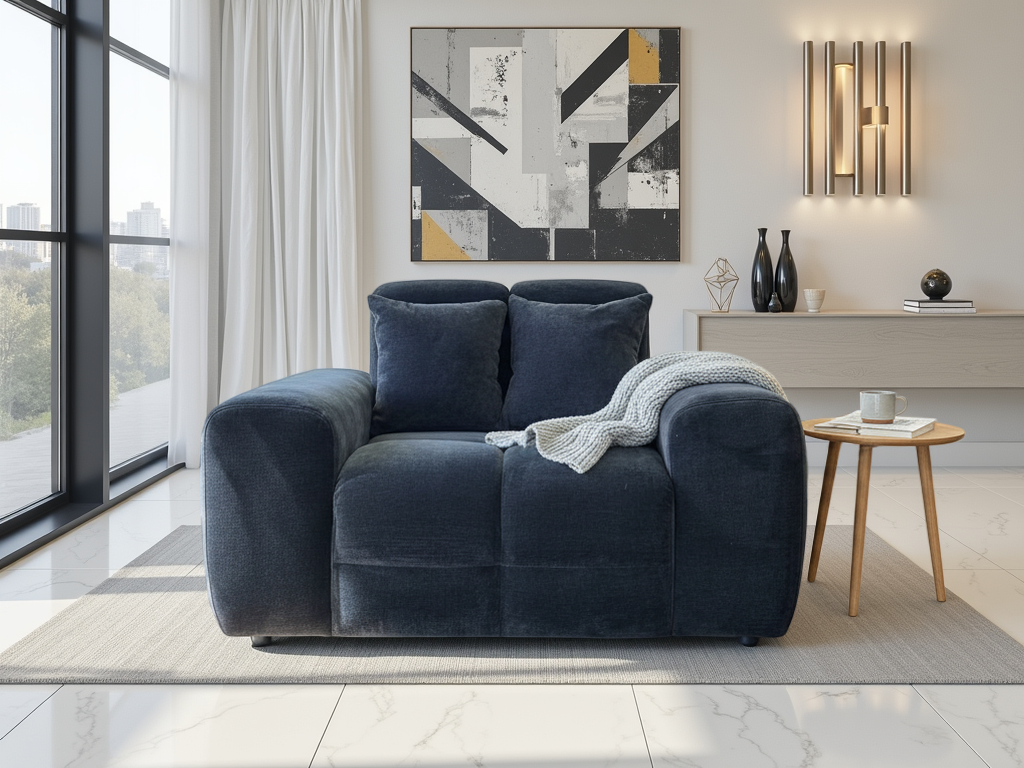 Eve Armchair Charcoal - AMC Furniture