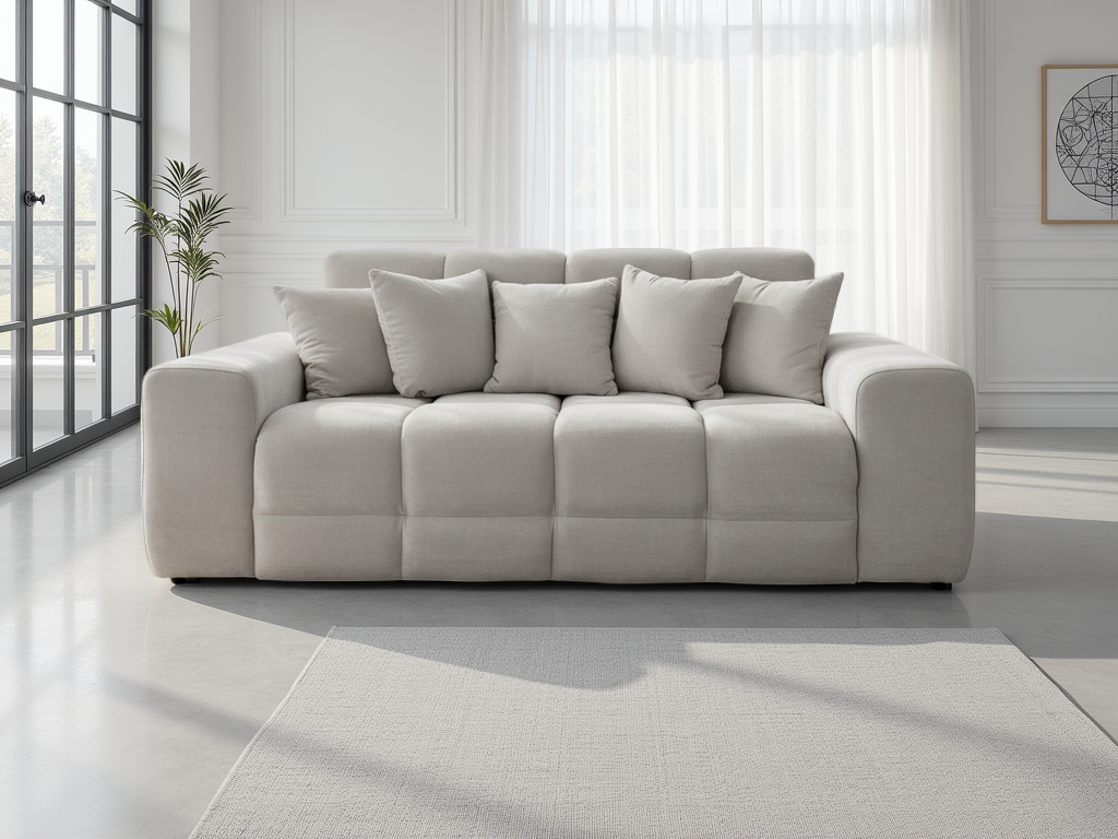 Eve 3 Seater Neutral - AMC Furniture