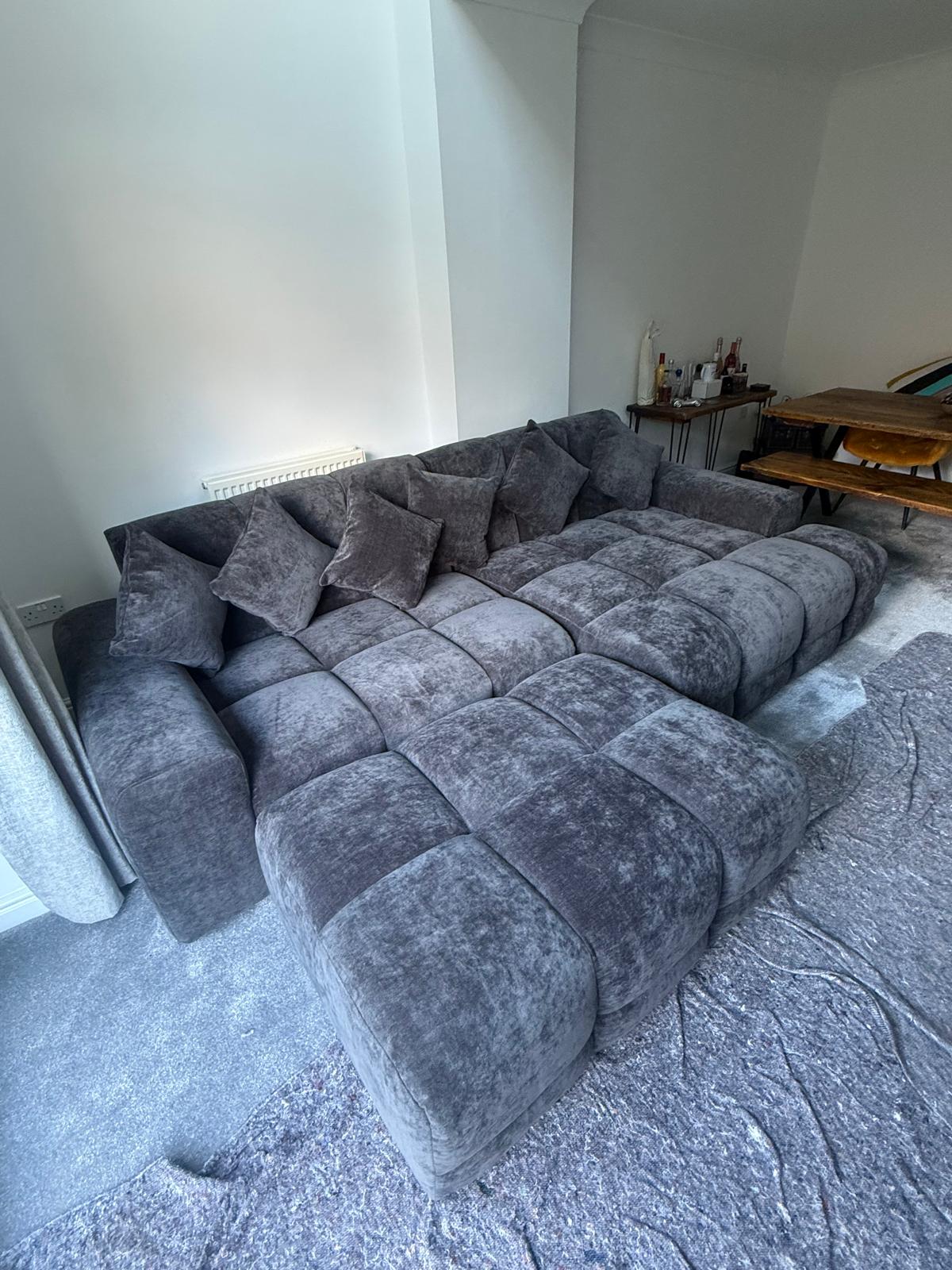 Eve Corner Sofa Charcoal Grey