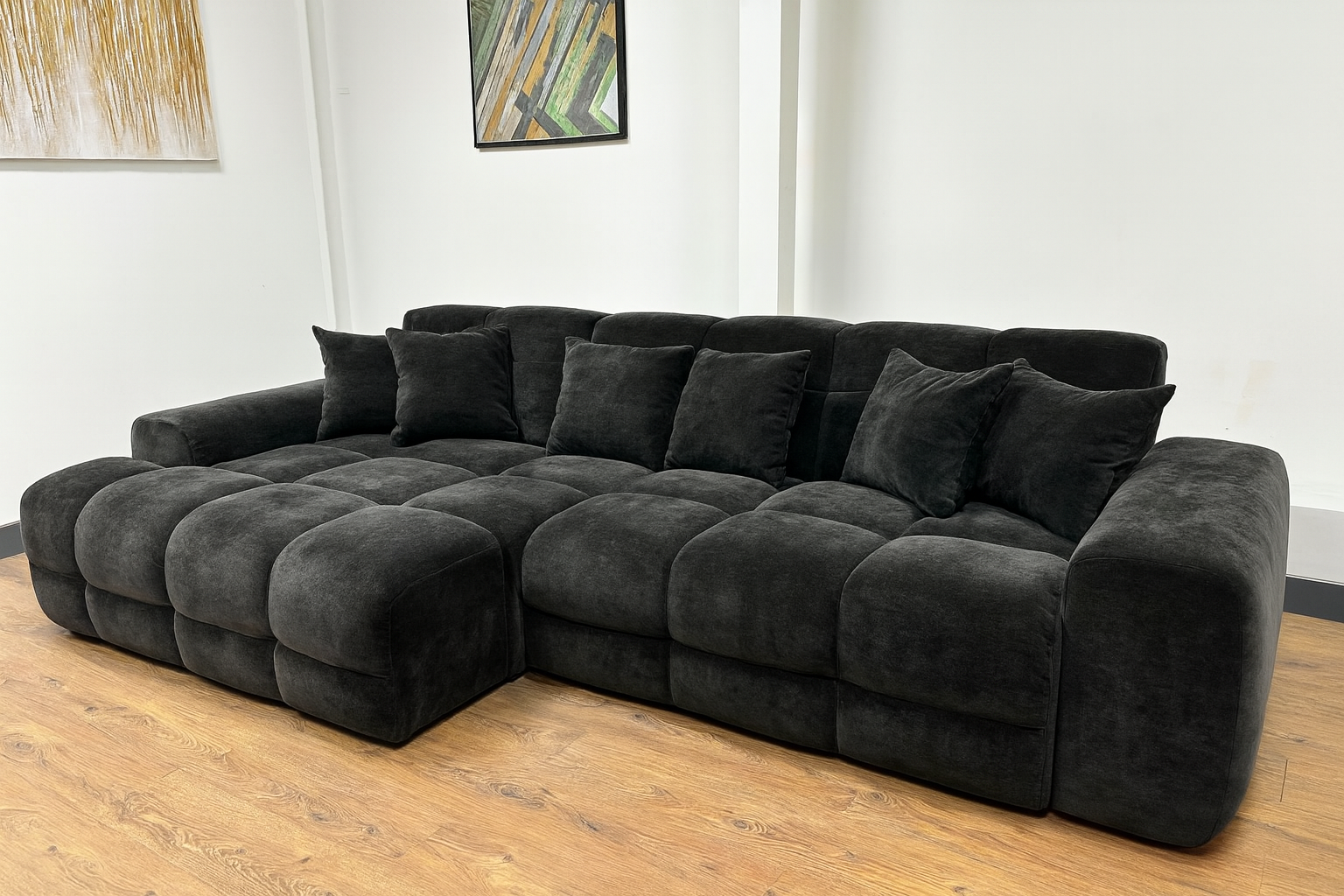 Eve Corner Sofa in Charcoal Grey