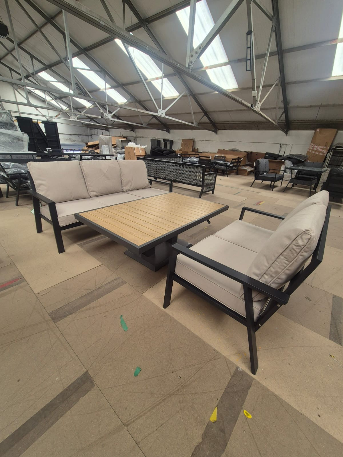 Garden Sofa Dining Set with Rise & Fall Table - Clearance Wayfair