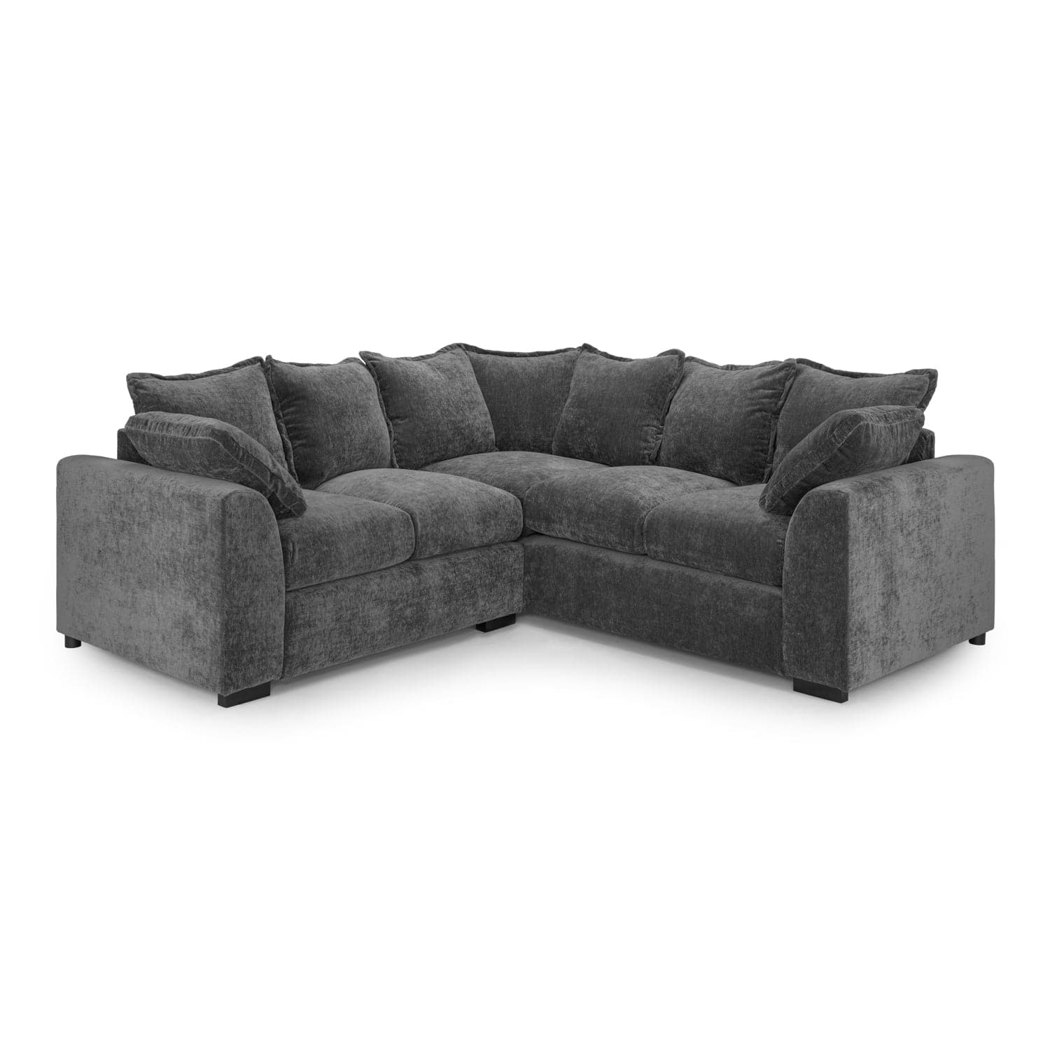 Finn Sofa Grey Large Corner - front view (7022943338560)