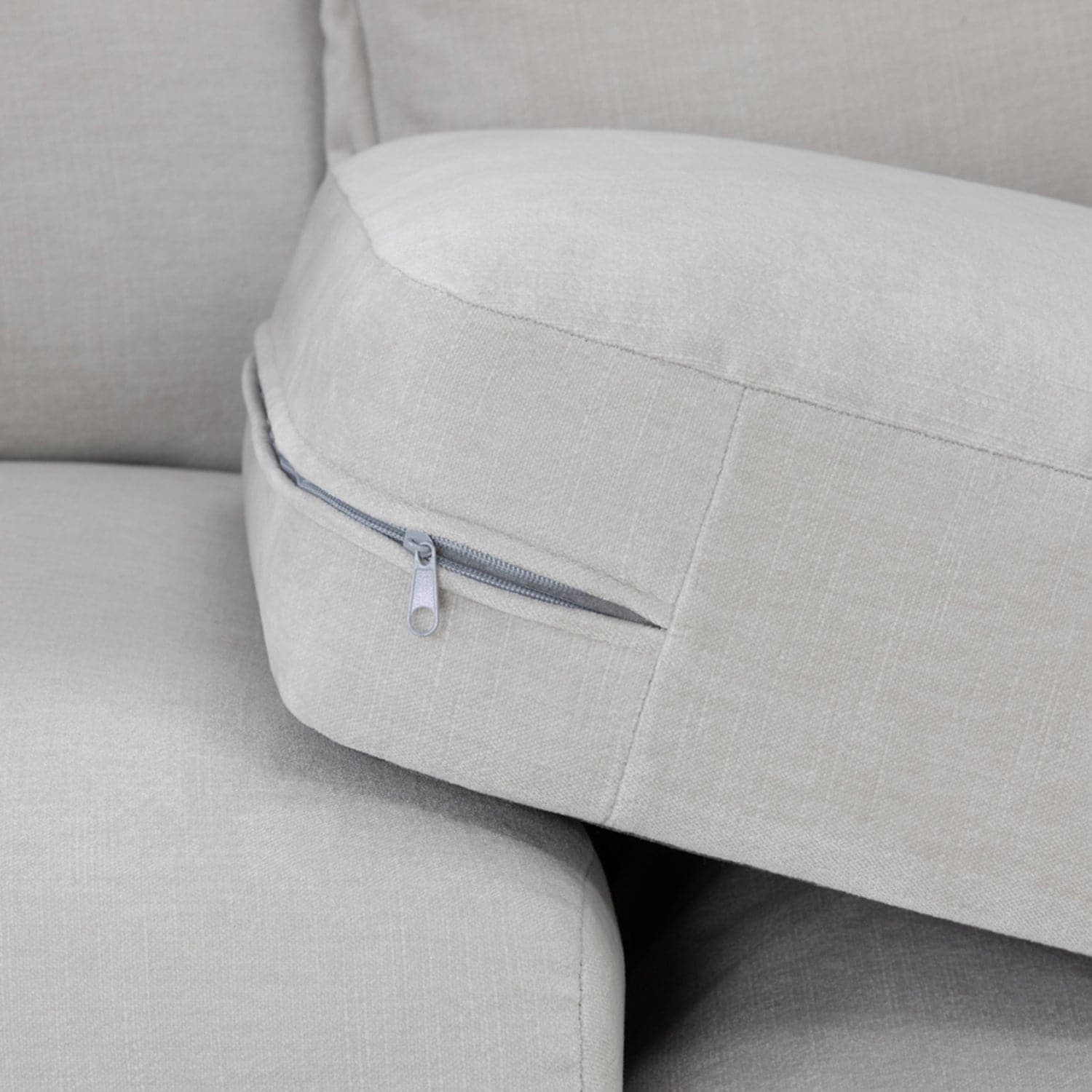 Finn Sofa Natural Large Corner - foam view (7022947106880)