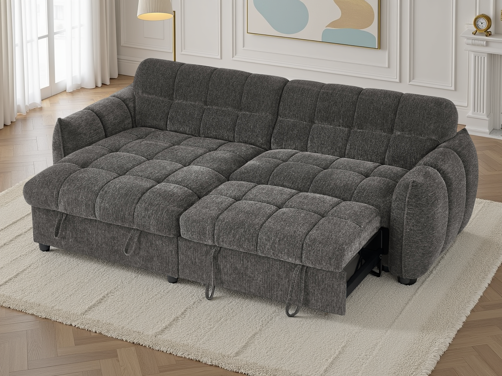 Archie Sofabed Grey Universal Corner - AMC Furniture