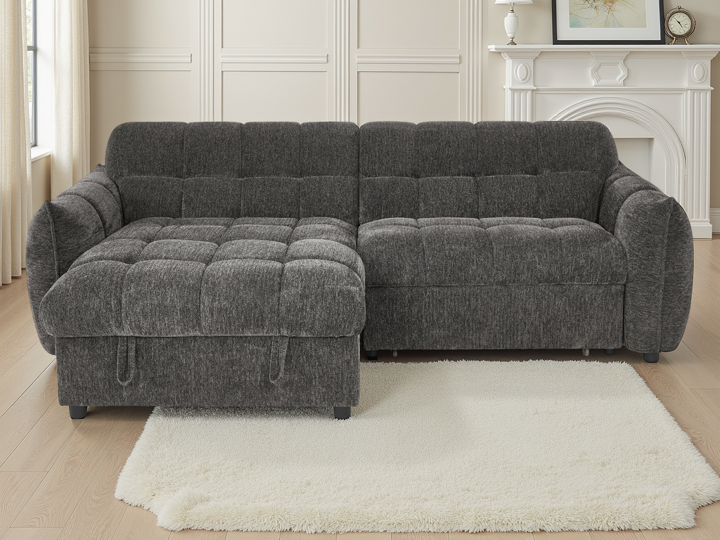 Archie Sofabed Grey Universal Corner - AMC Furniture