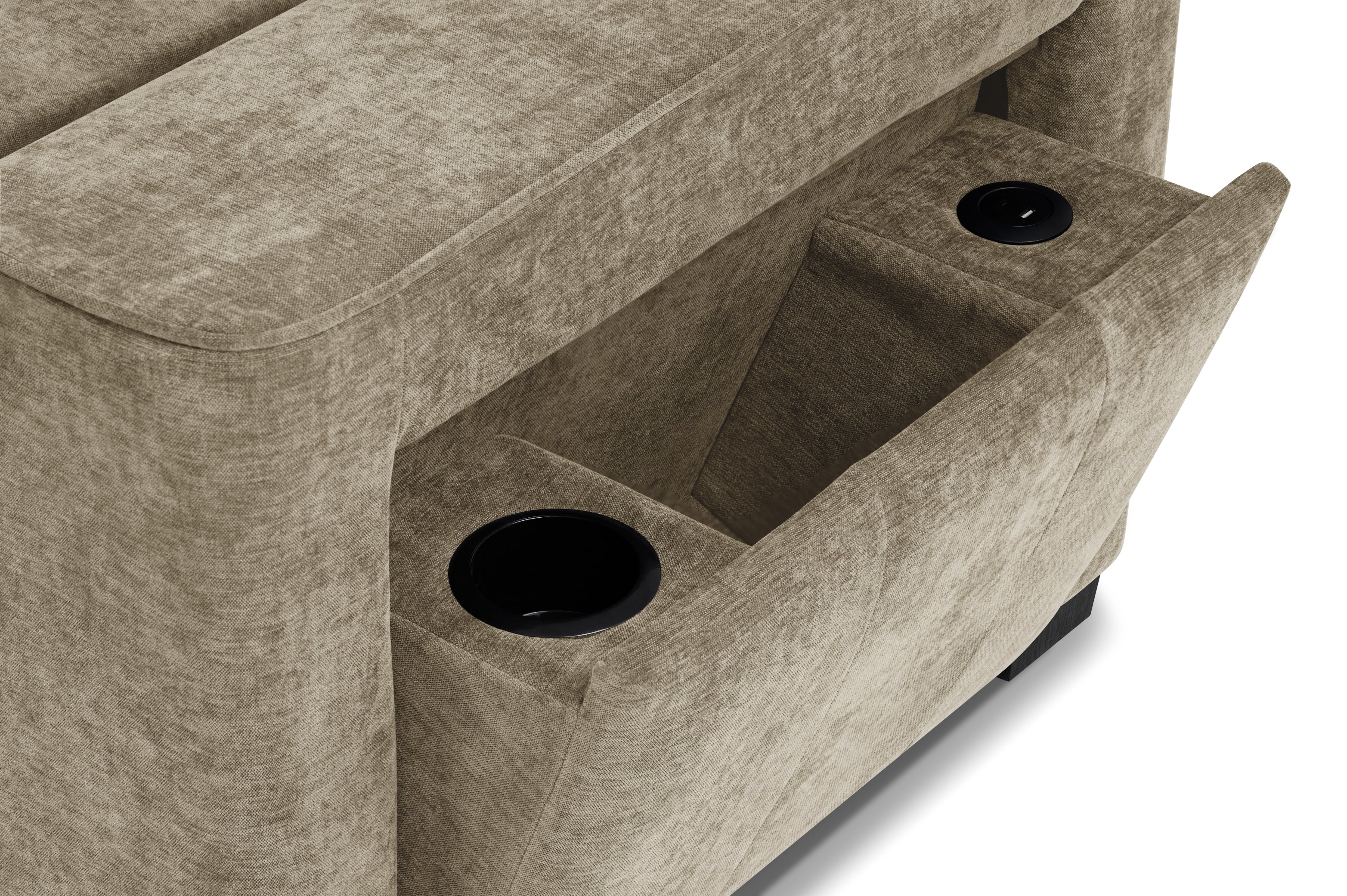 Alfie Universal Corner Sofa Bed in Beige - AMC Furniture