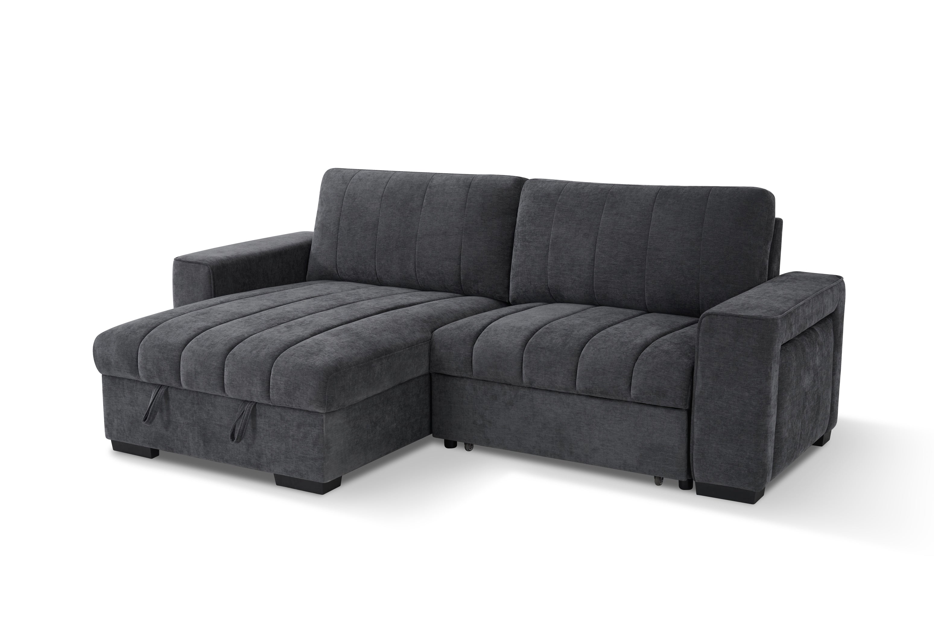 Alfie Universal Corner Sofa Bed in Grey - AMC Furniture