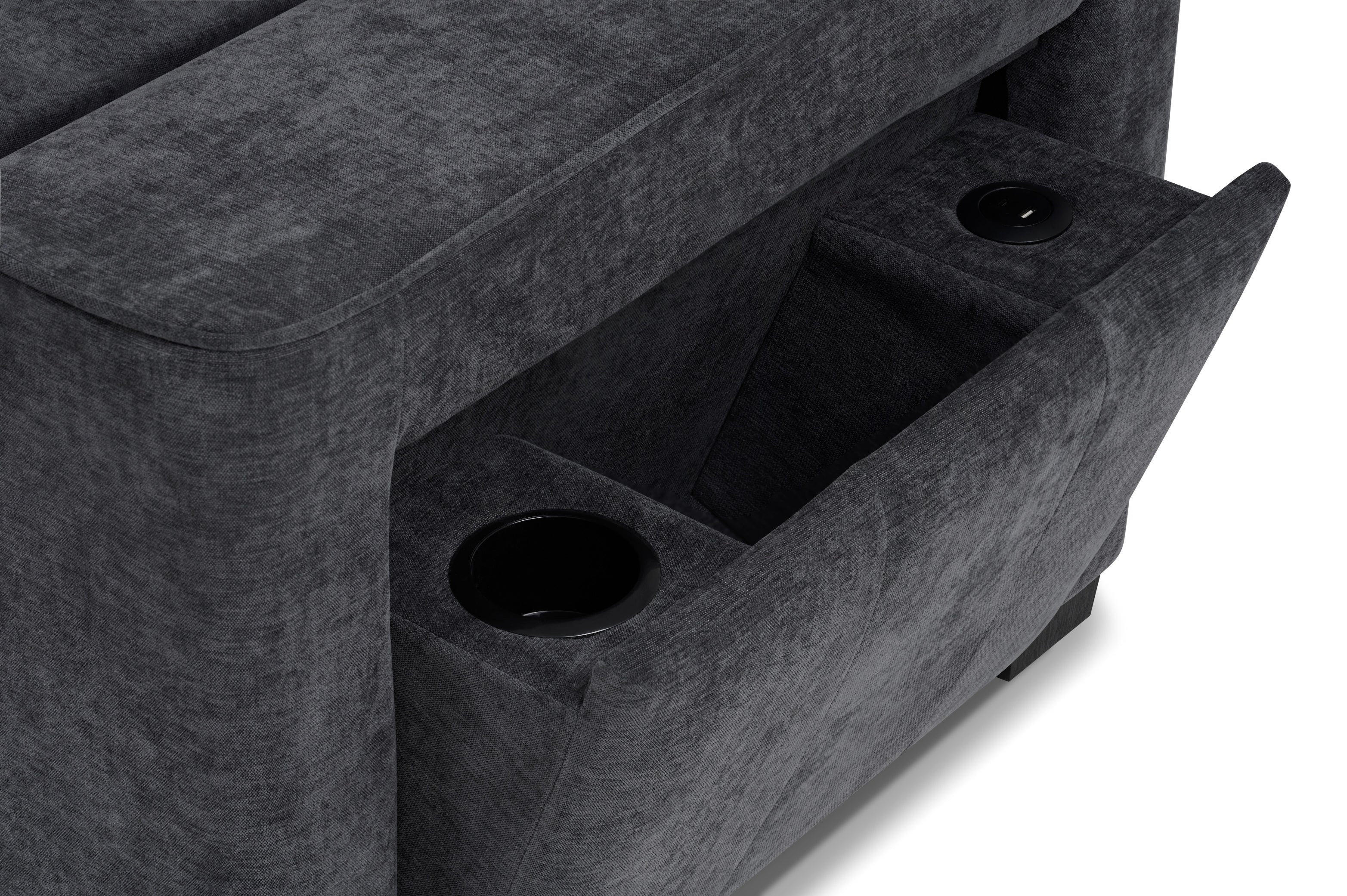 Alfie Universal Corner Sofa Bed in Grey - AMC Furniture