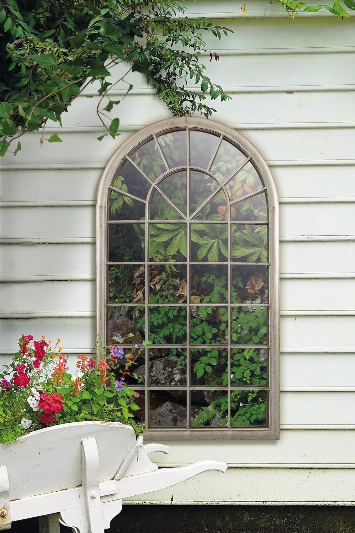 Somerley Country Arch Large Garden Mirror 129 x 76 CM (15010543042938)