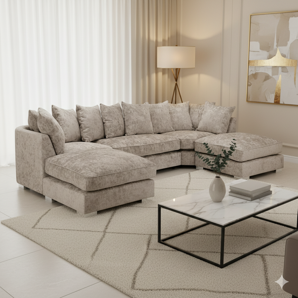 Shoreditch Scatterback U-Shape Corner Sofa – Truffle (7022877835328)