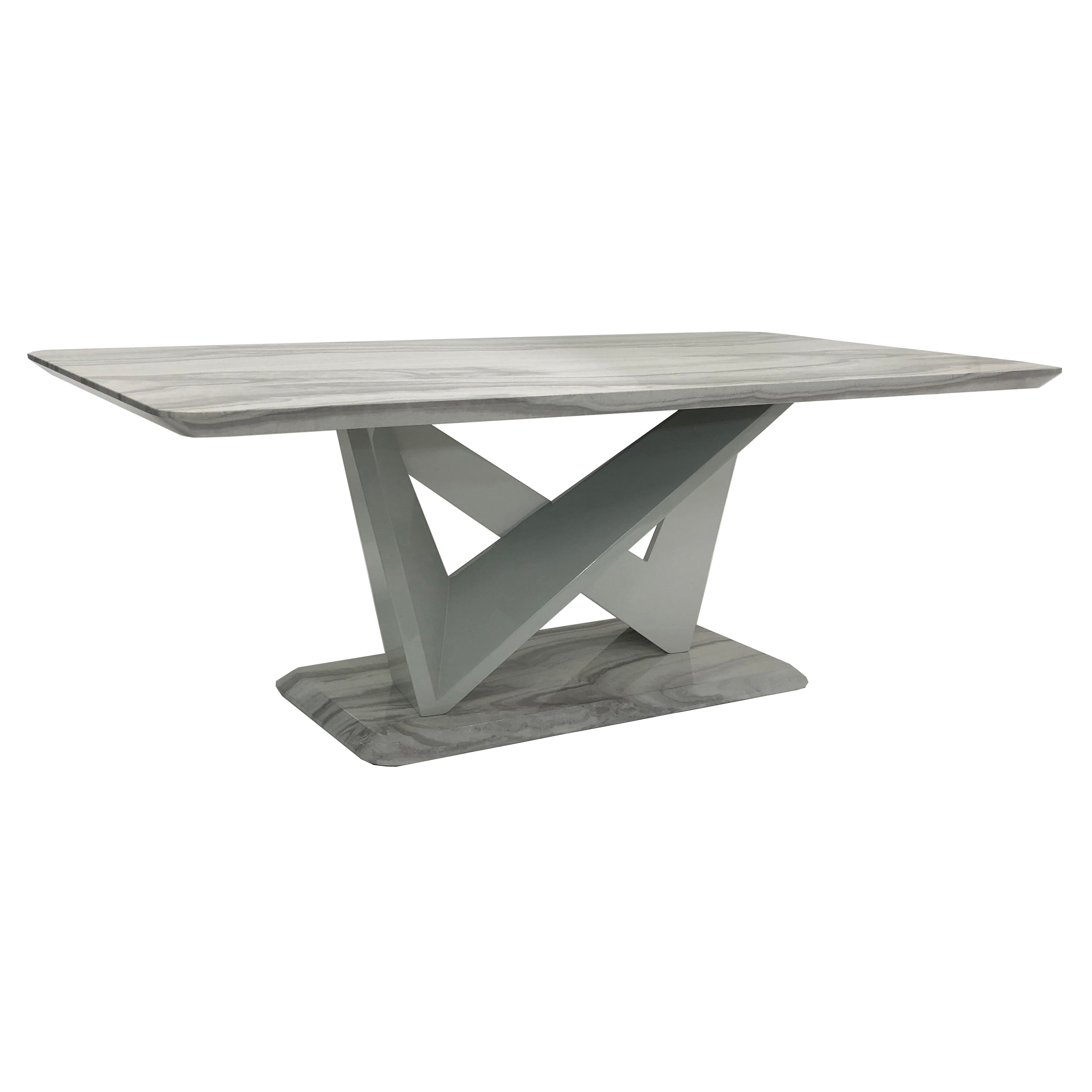 Georgia 1.2m Marble Effect Coffee Table, detail view (15294084153722)
