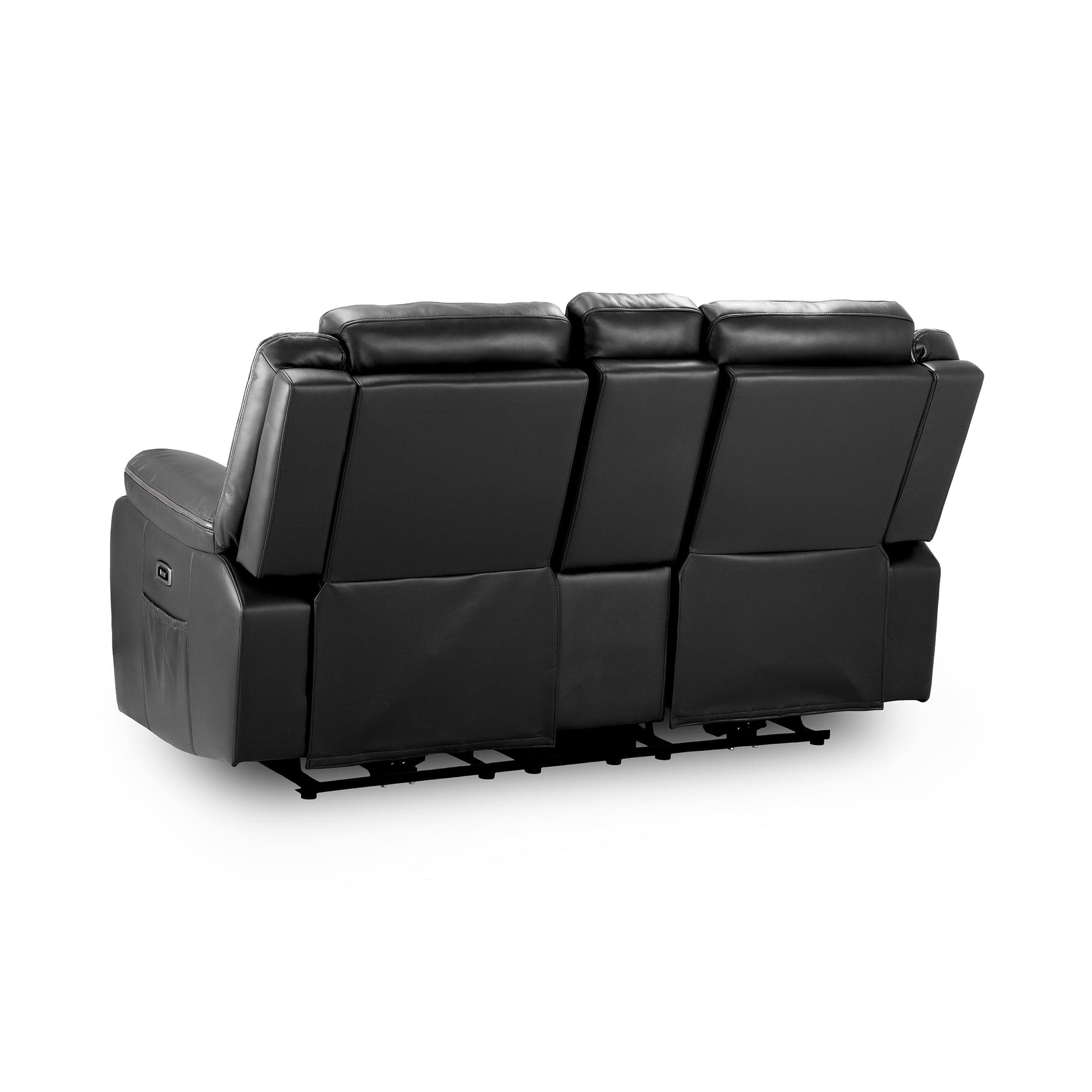 Harald Electric Recliner Sofa Black 2 Seater (7023520350272)