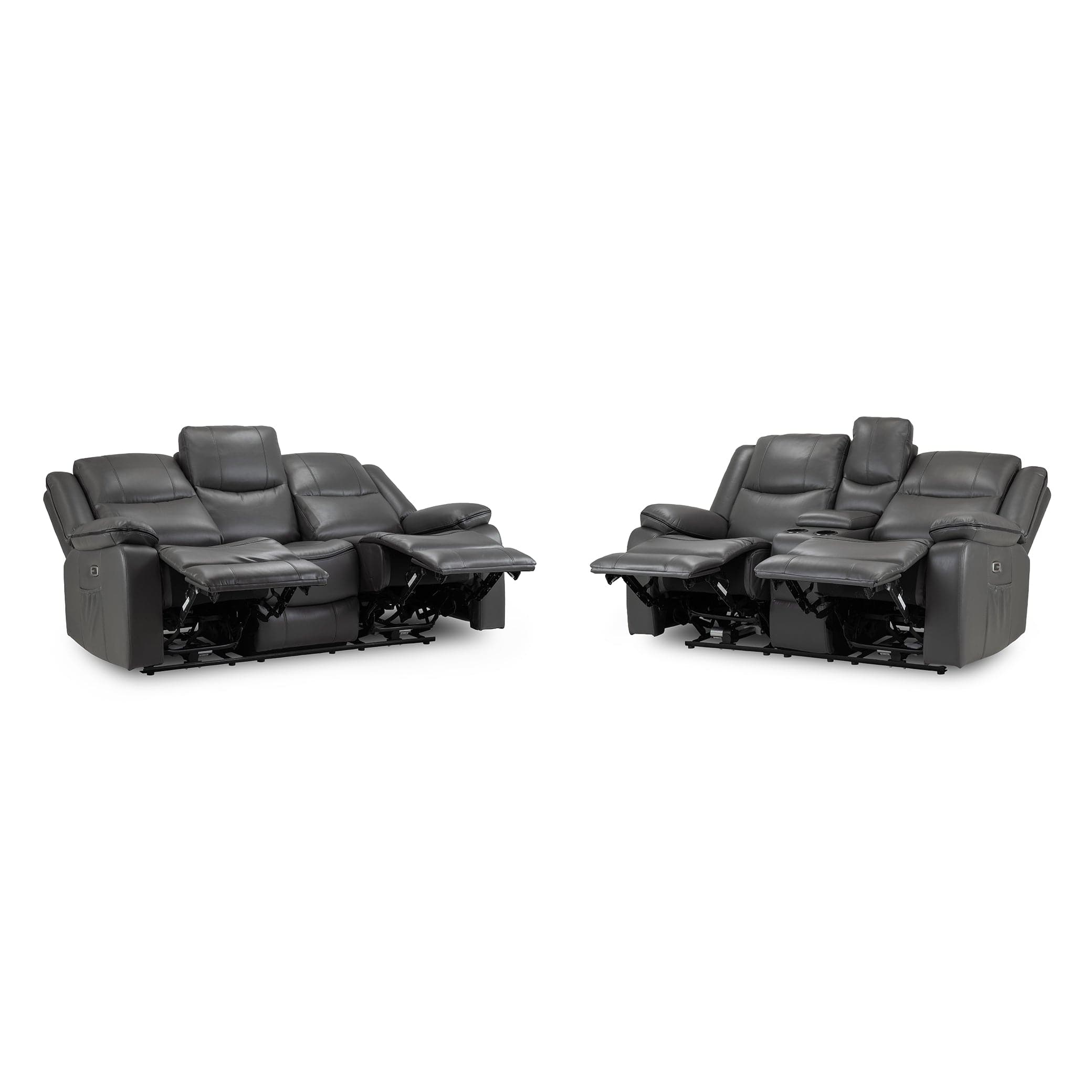 Harald Electric Recliner Sofa Grey 3+2 Set (7023521923136)