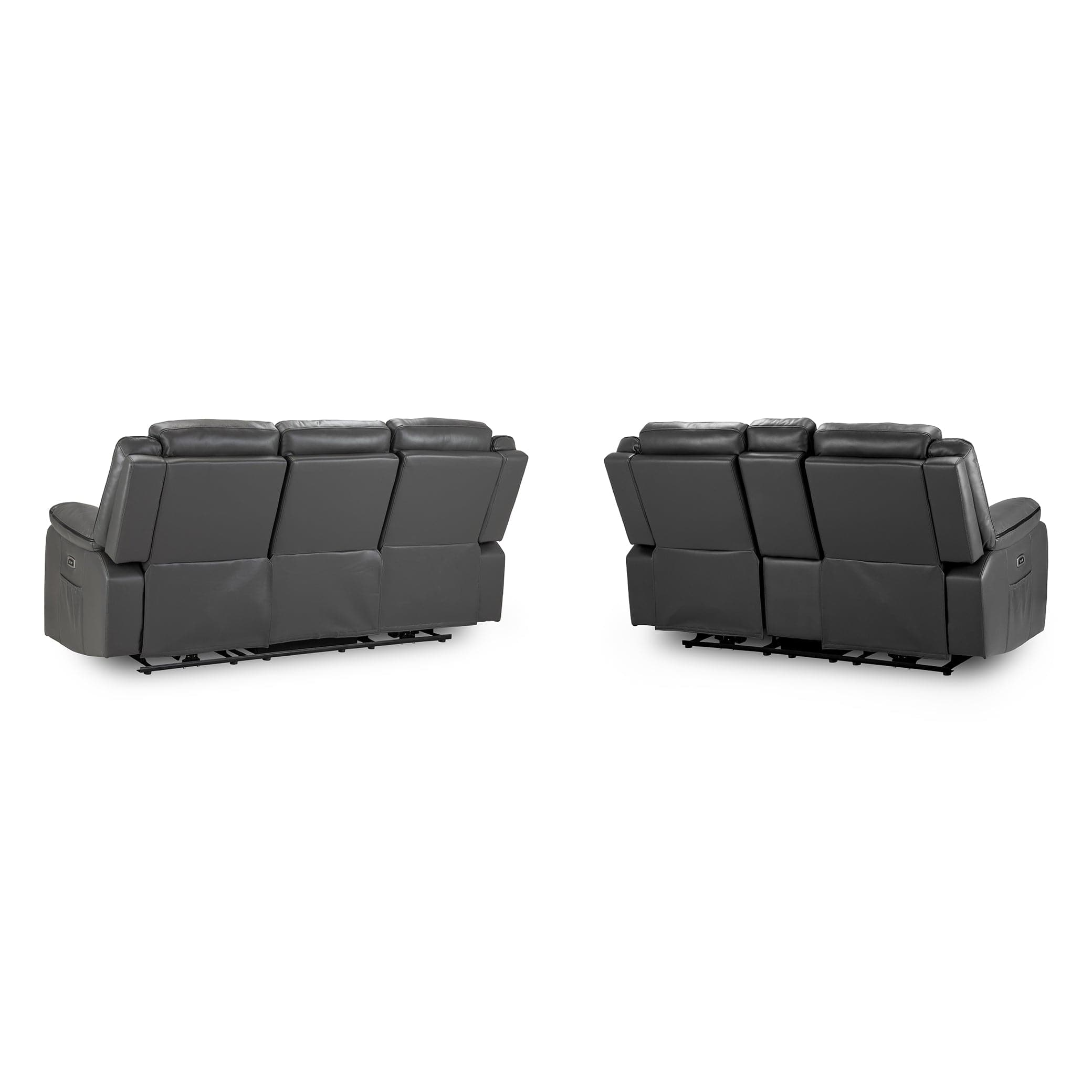 Harald Electric Recliner Sofa Grey 3+2 Set (7023521923136)