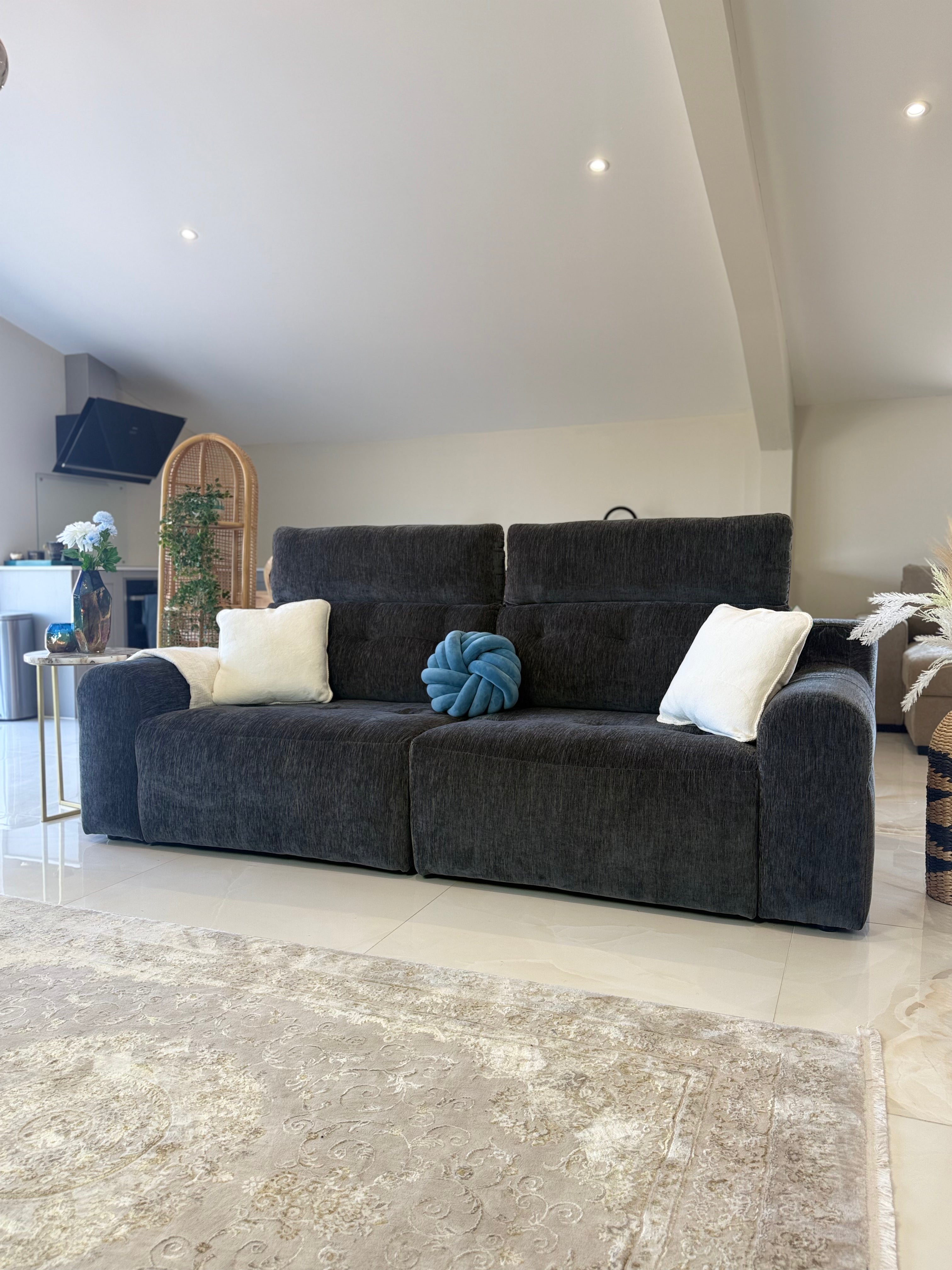 Bolt Electric 3 Seater Sofabed Charcoal Beehive