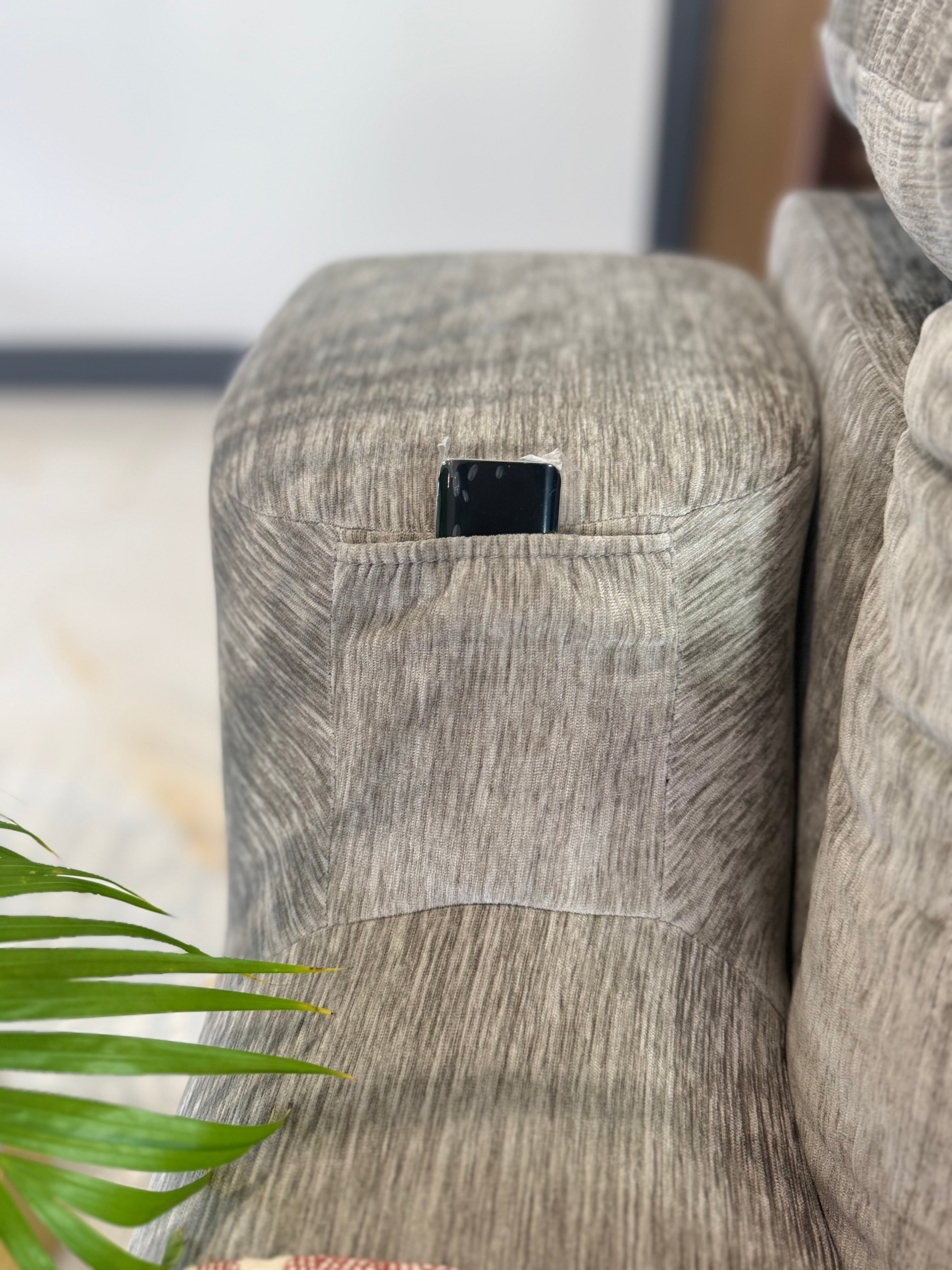 Bolt Electric 3 Seater Sofabed Grey Beehive
