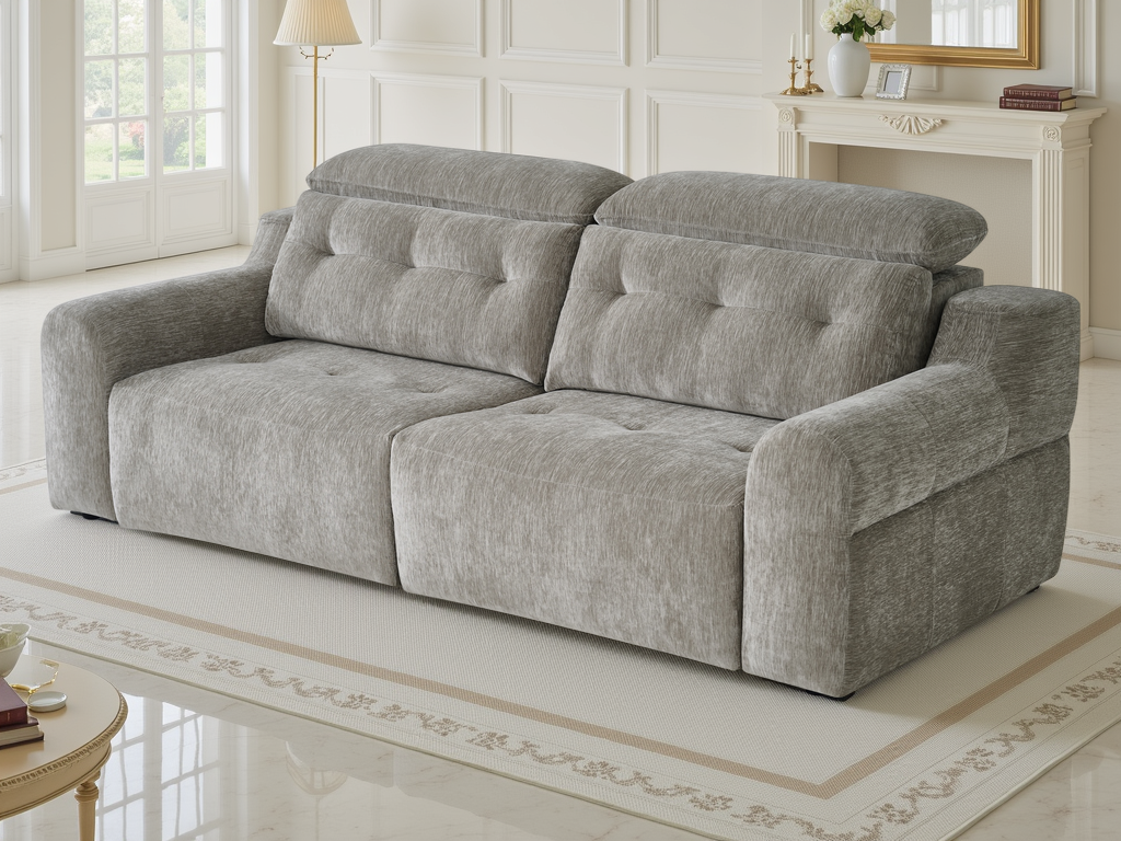 Bolt Electric Sofa Grey - AMC Furniture