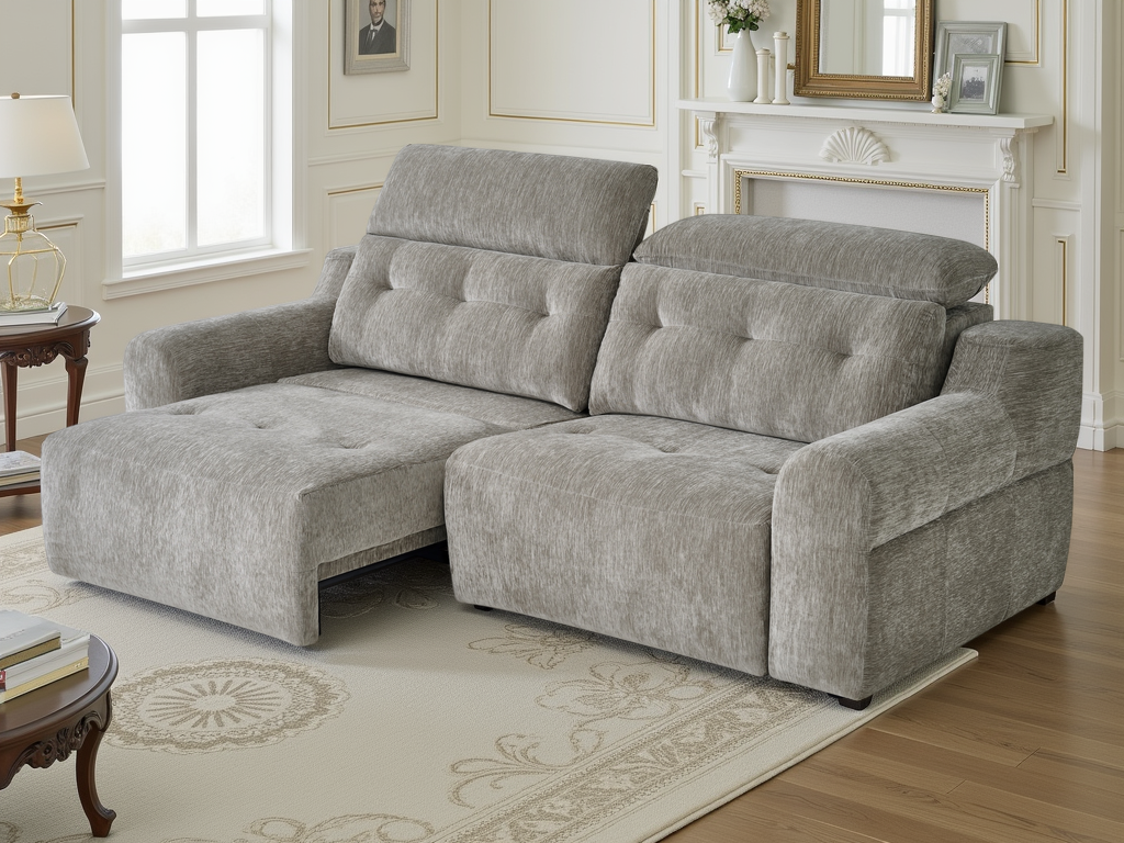 Bolt Electric Sofa Grey - AMC Furniture