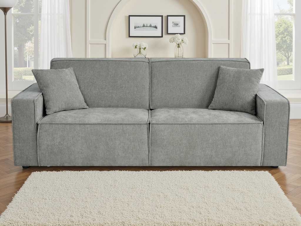 Louie Electric Sofabed Grey 3 Seater - AMC Furniture