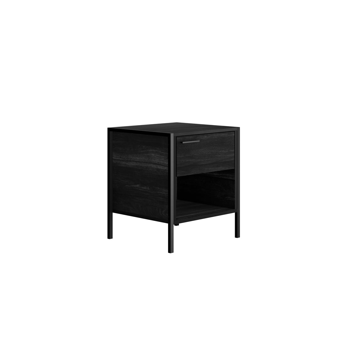 HOXTON BLACK BEDSIDE CABINET (14969140478330)