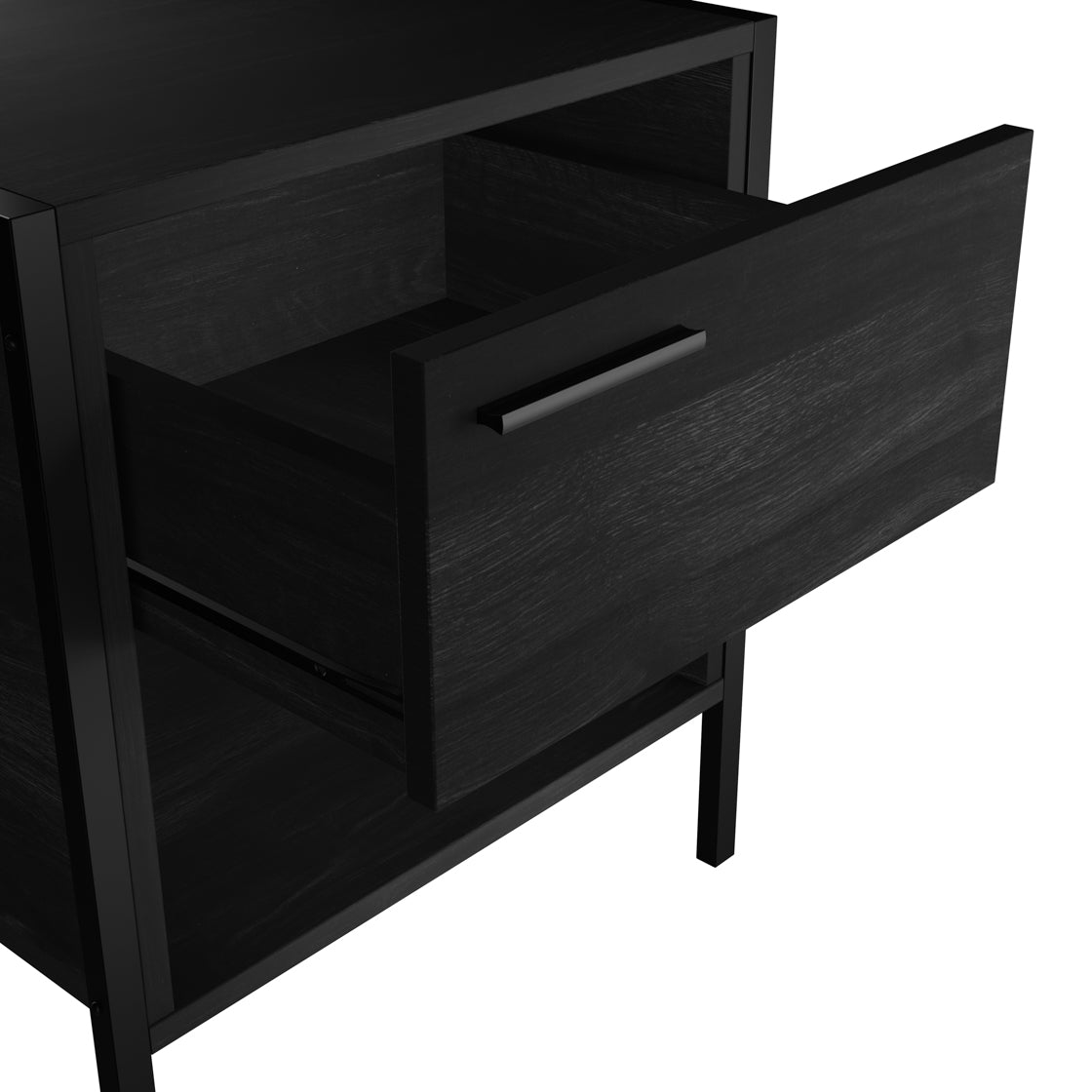 HOXTON BLACK BEDSIDE CABINET (14969140478330)