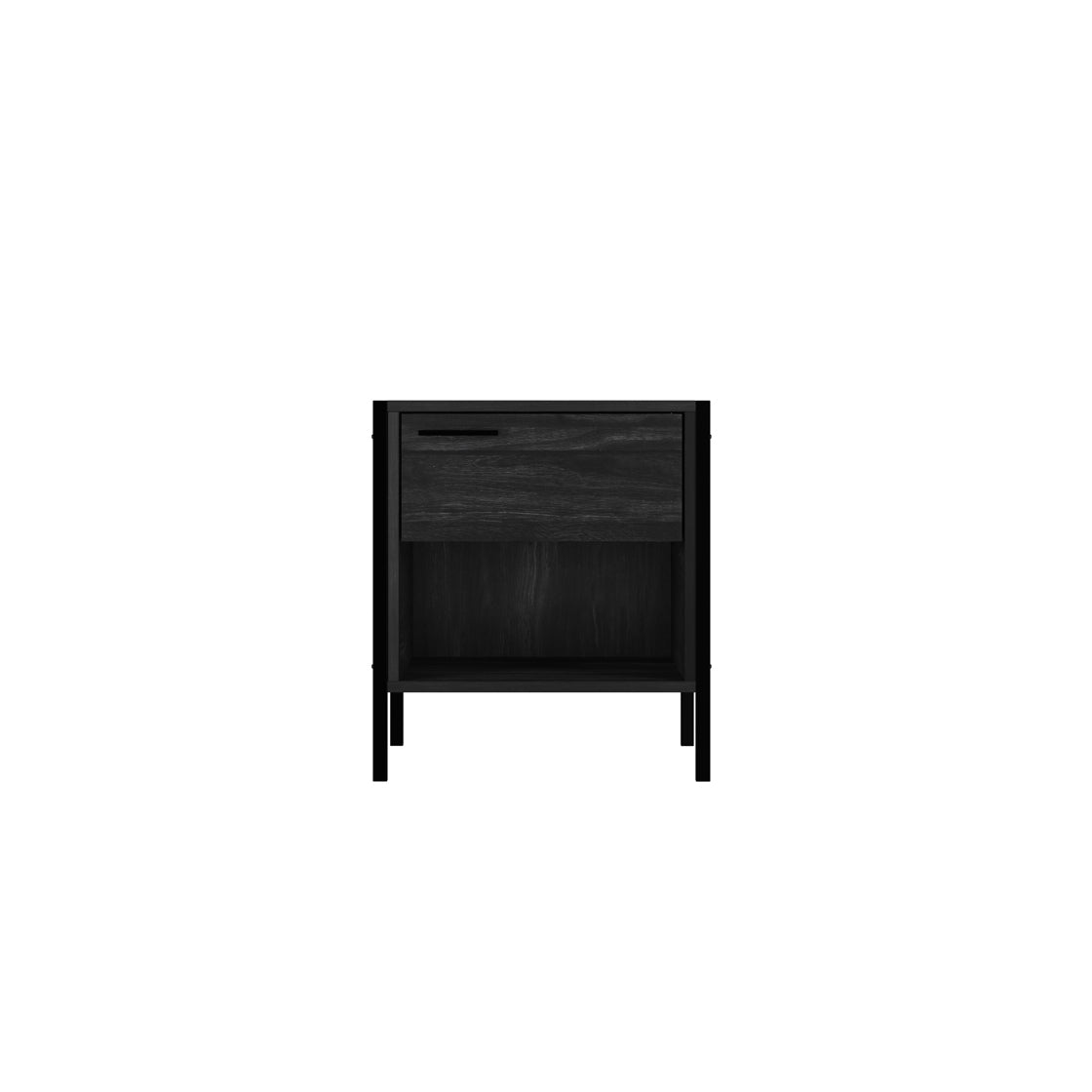 HOXTON BLACK BEDSIDE CABINET (14969140478330)