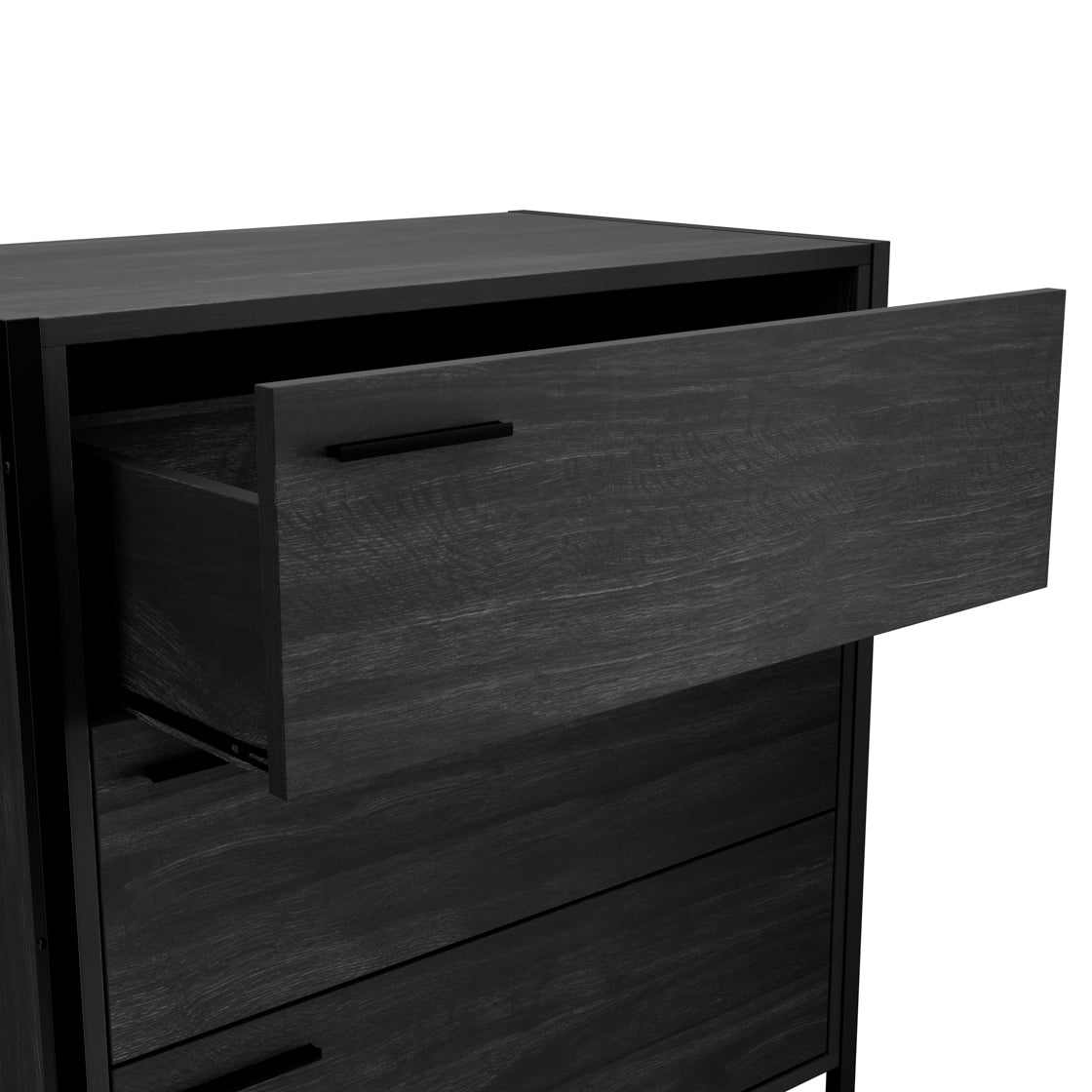 HOXTON BLACK 3 DRAWER CHEST (14969140445562)