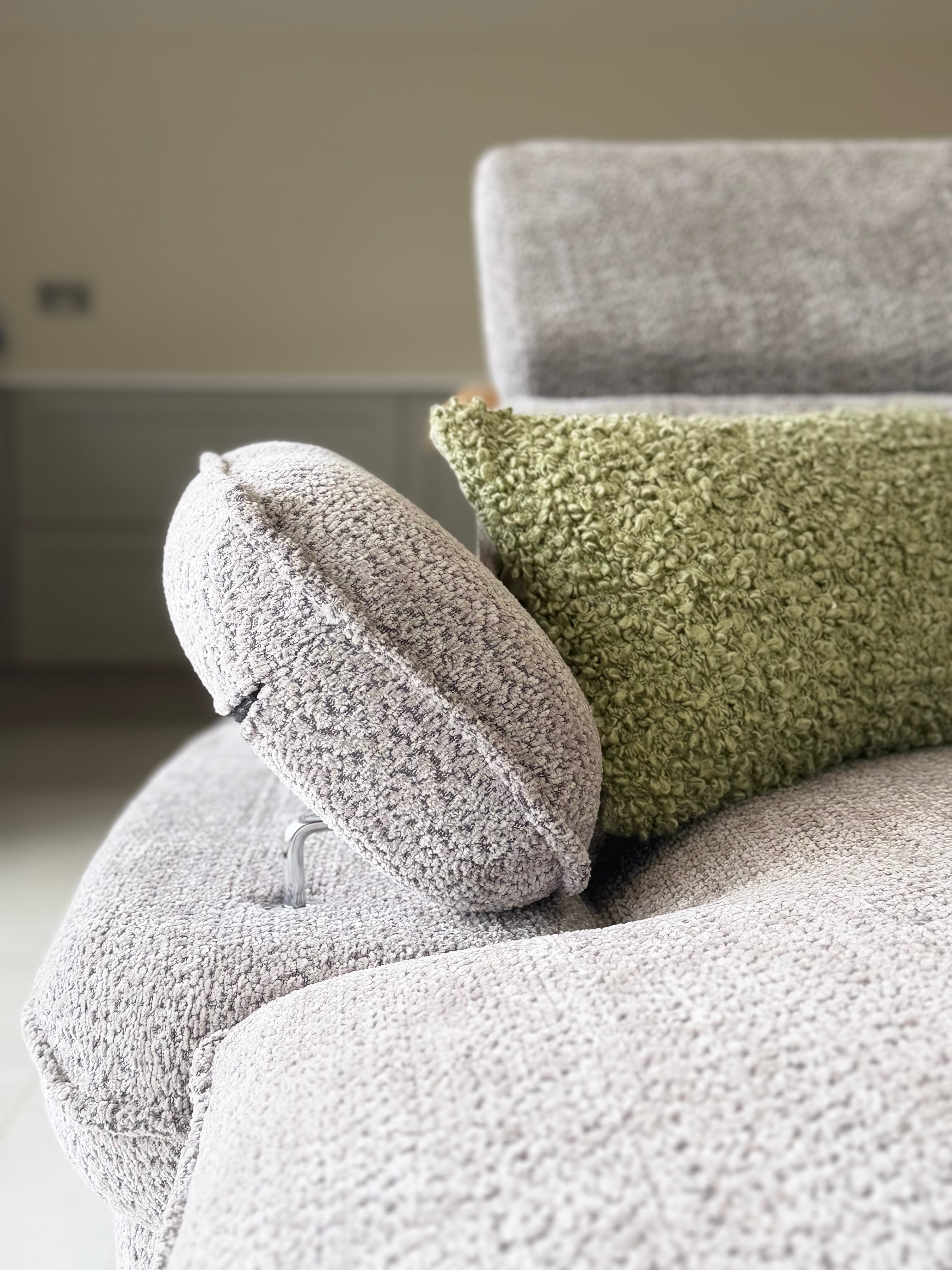 Billie U Shape Sofa Bed in Grey with Lift Up Storage Beehive