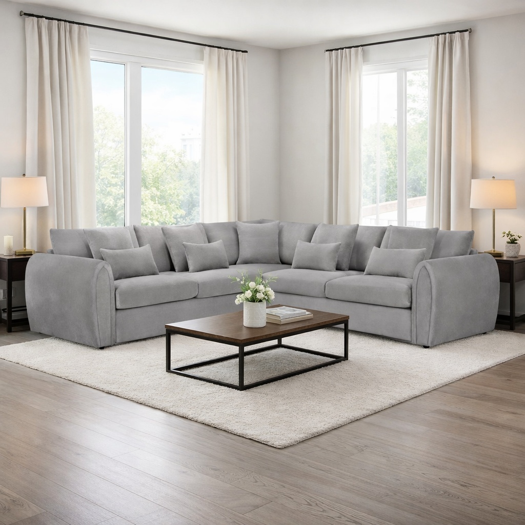 Hugo Sofa Grey Large Corner