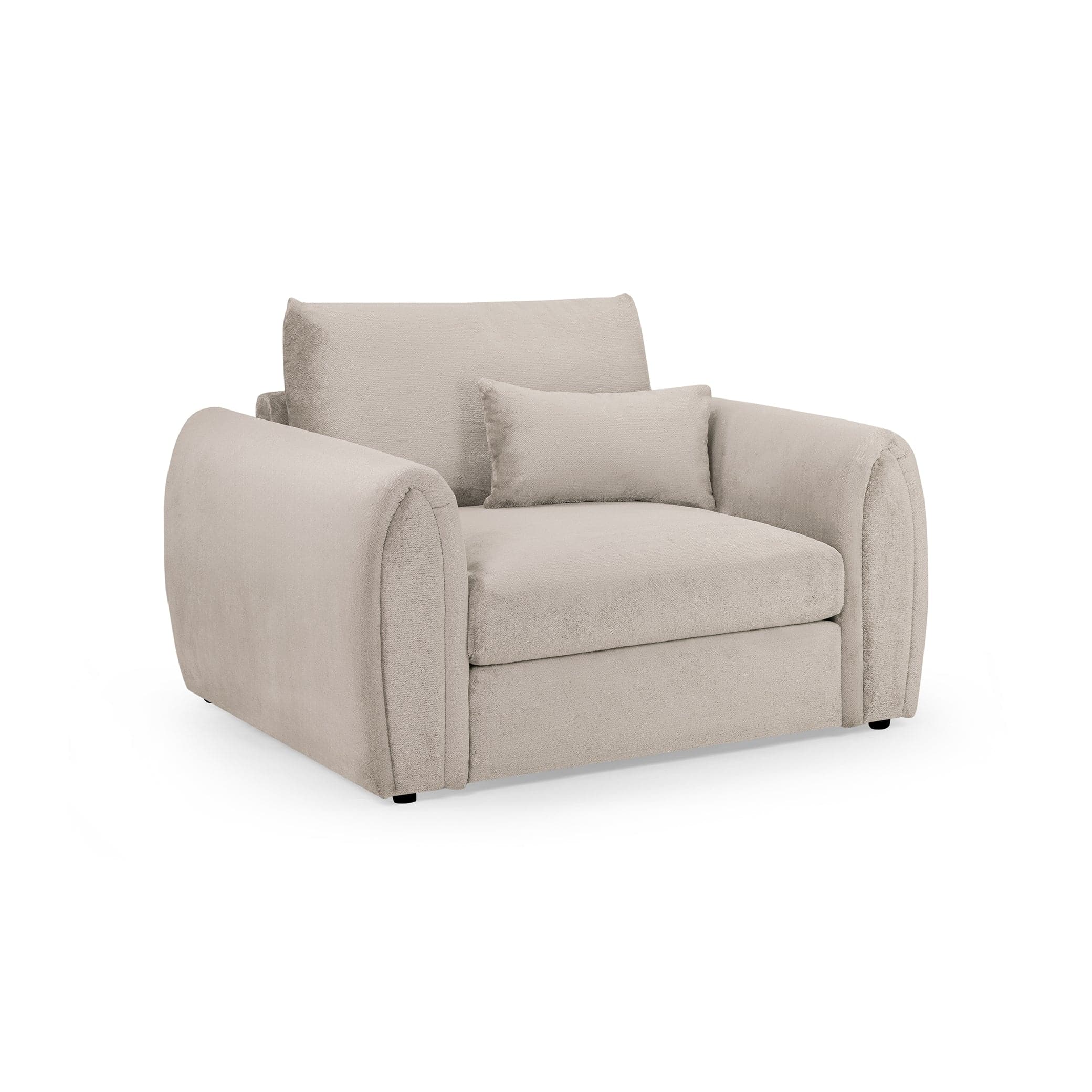 Hugo Sofa Mocha Armchair - front view (7024881172544)