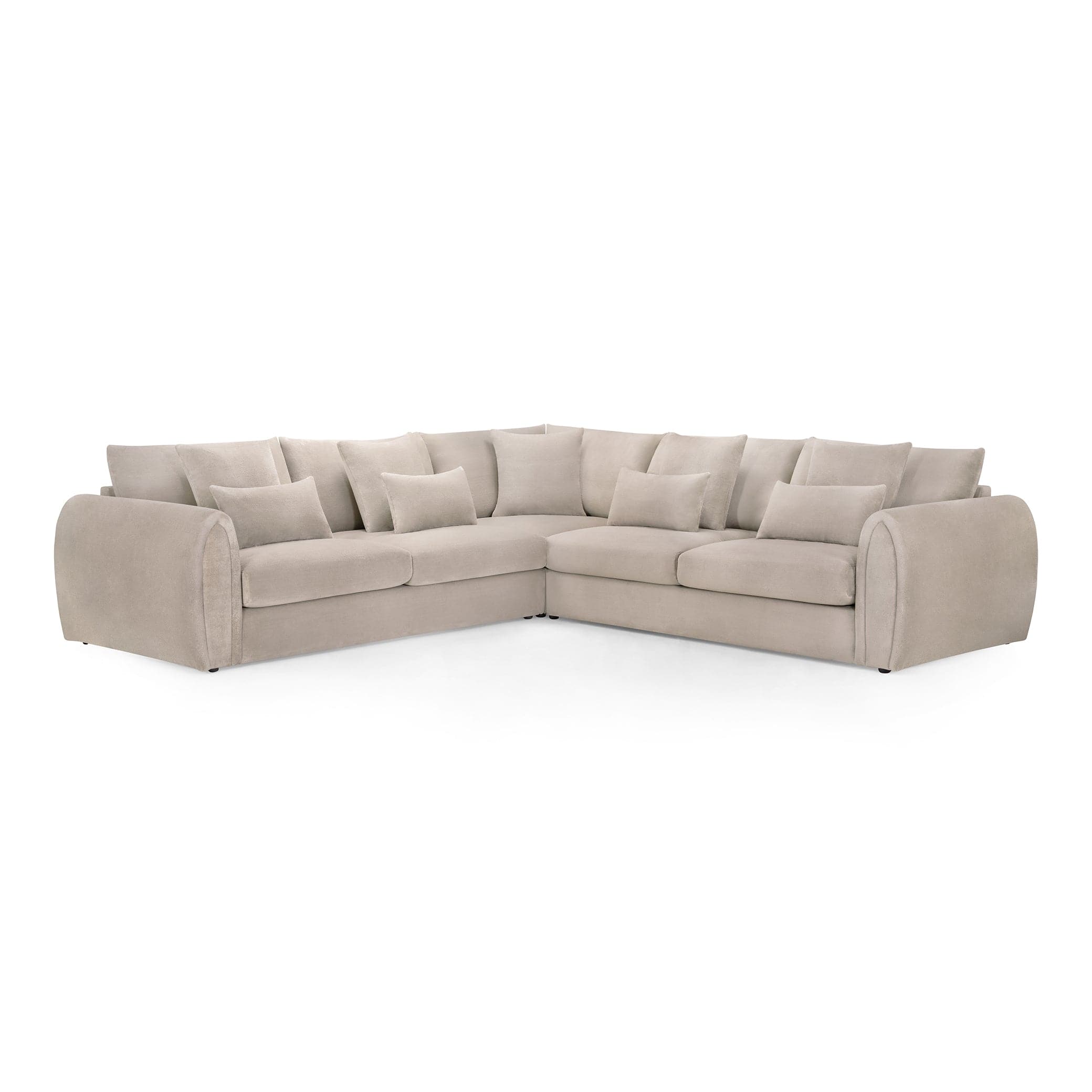 Hugo Sofa Mocha Large Corner - front view (7024882253888)