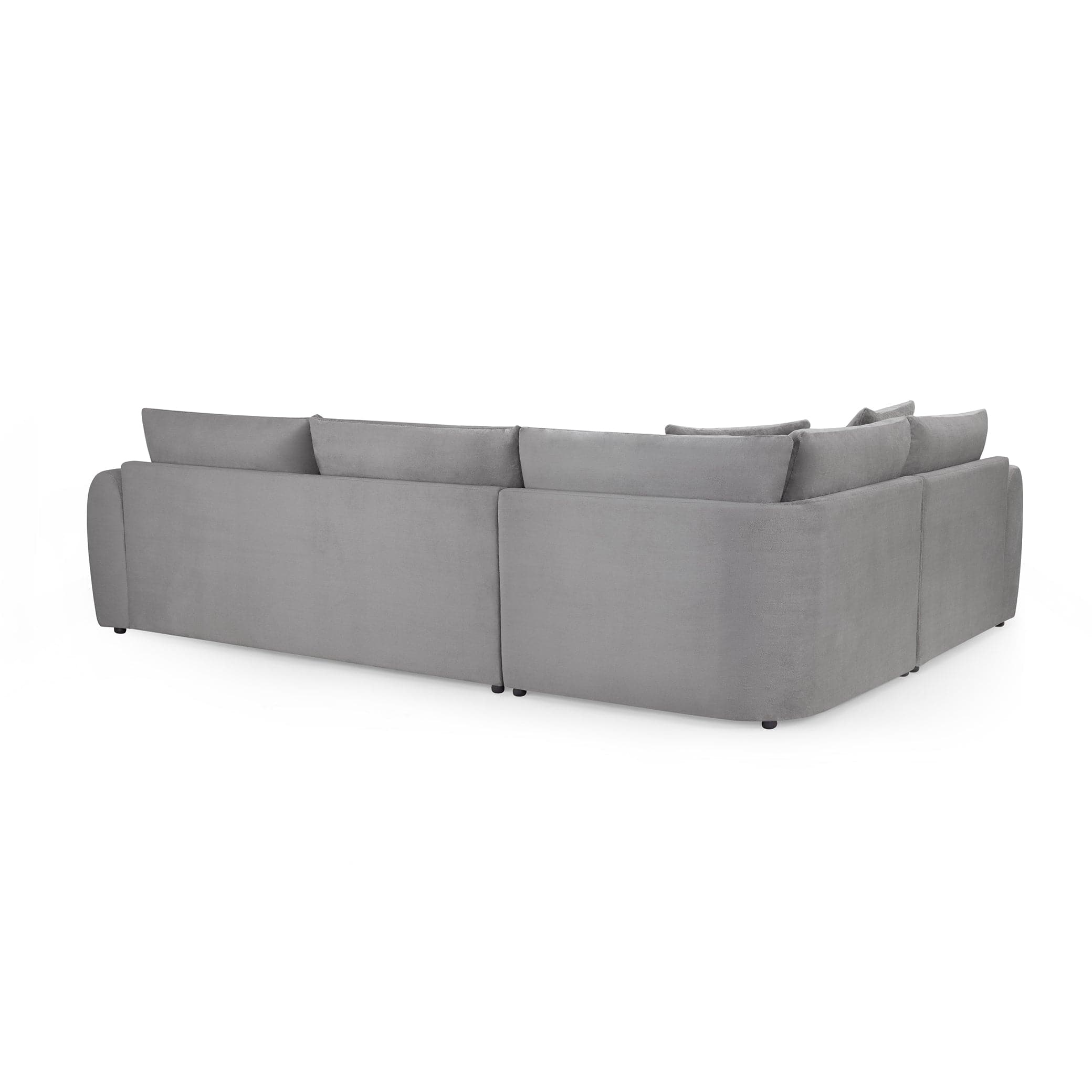 Hugo Sofa Mocha Left Hand Facing Corner - back view (7024879534144)