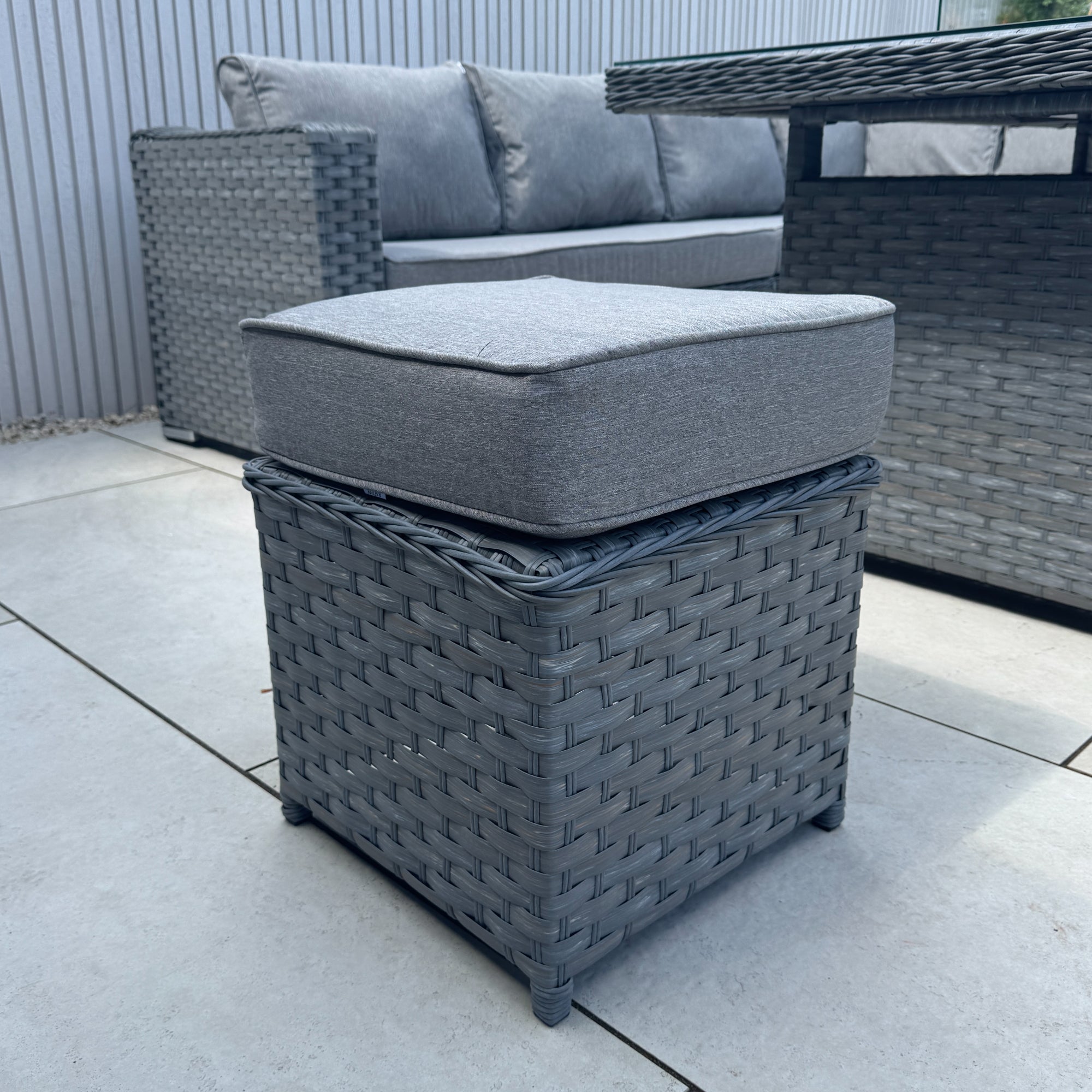 Capri Modular Corner Dining Set with Firepit Table - AMC Furniture