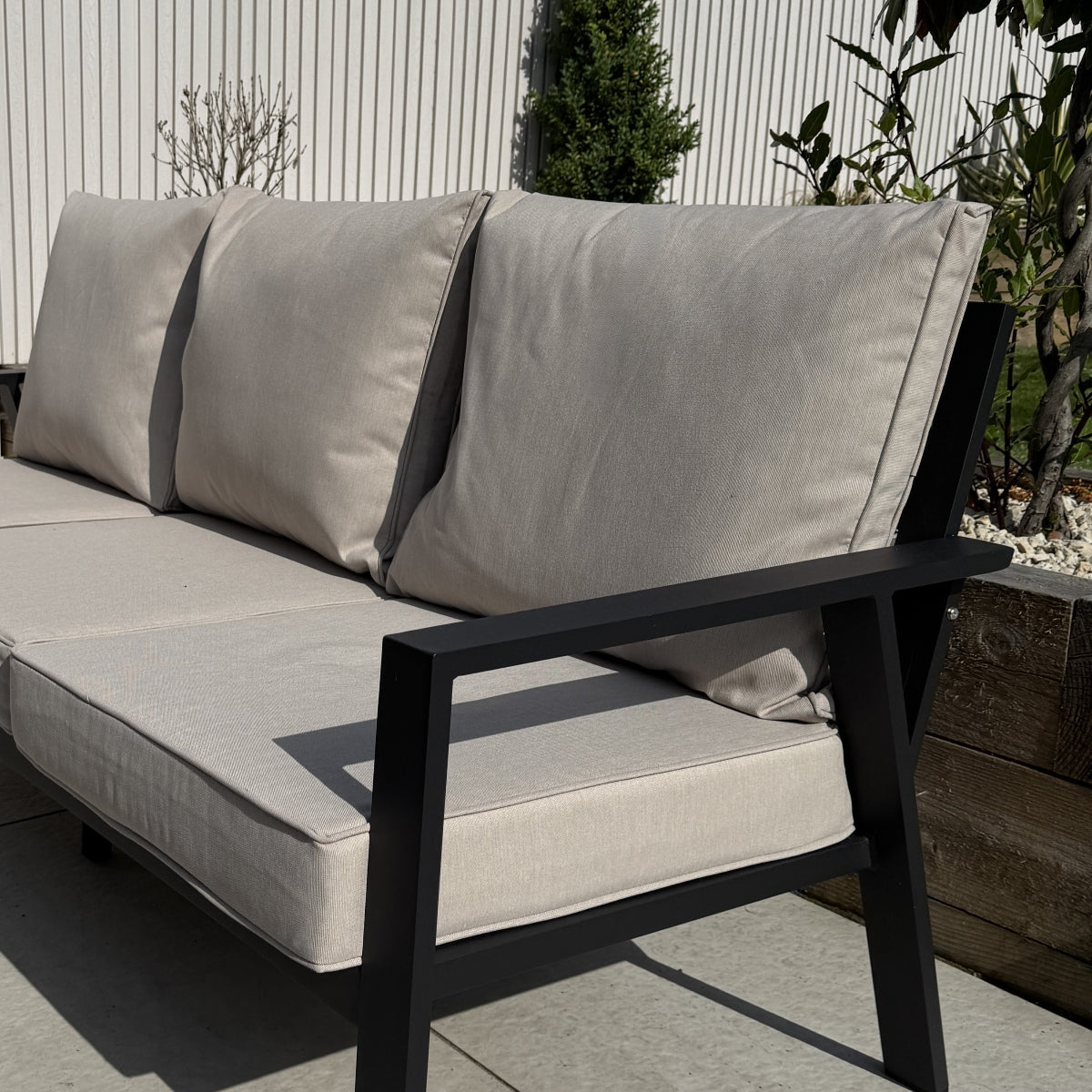 Sienna Firepit Sofa Dining Set in Beige (14930005492090)
