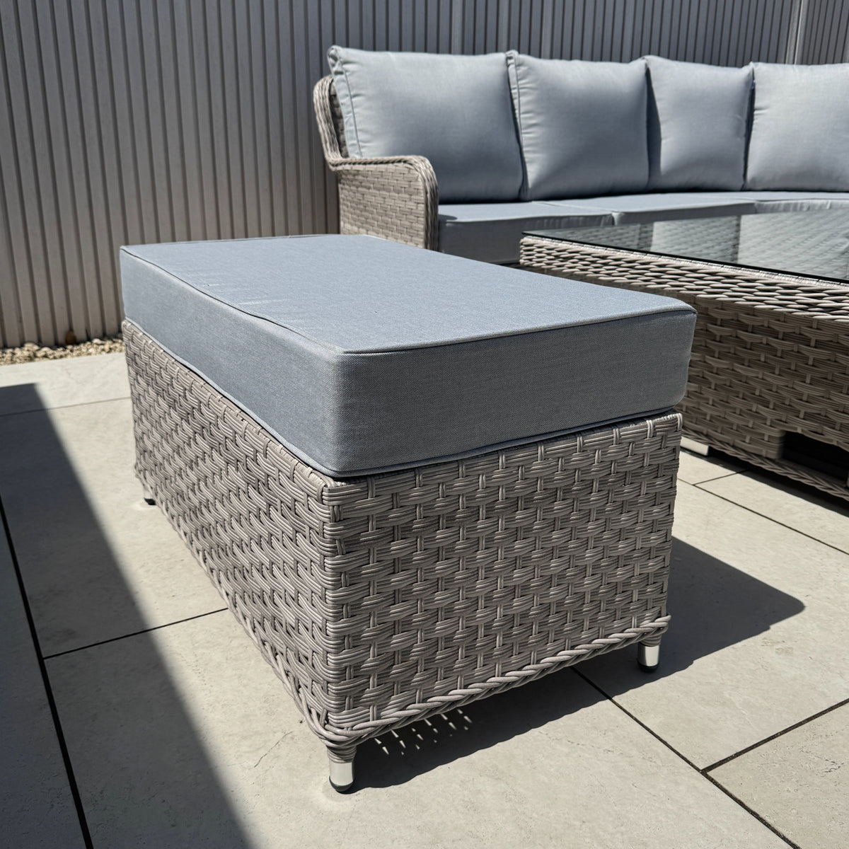 Palermo Large Equal Corner Sofa Set with Rising Table - AMC Furniture