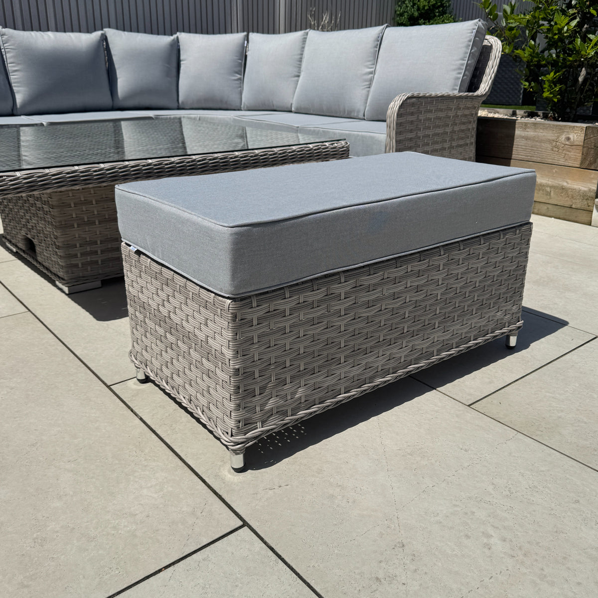 Palermo Large Equal Corner Sofa Set with Rising Table - AMC Furniture