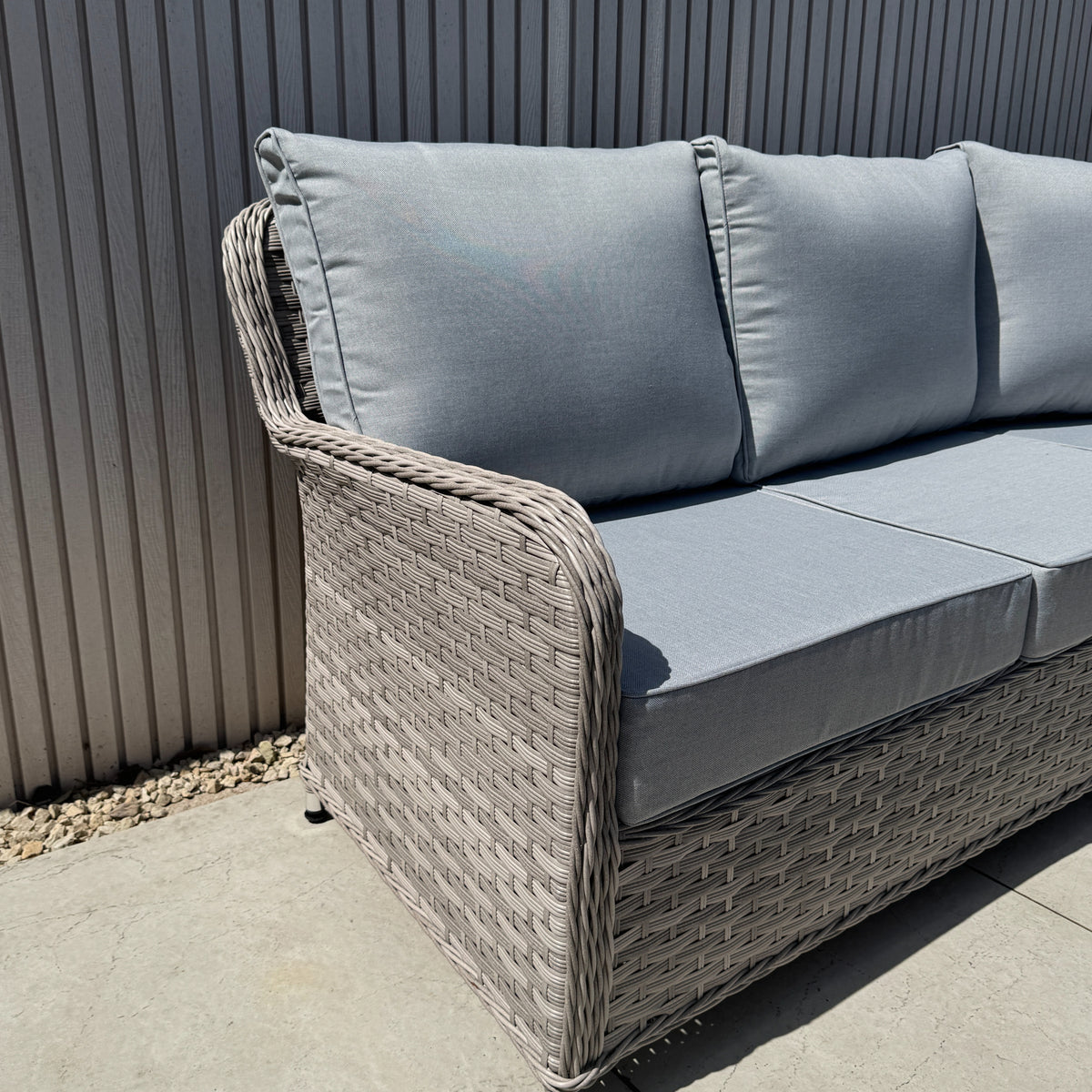 Palermo Large Equal Corner Sofa Set with Rising Table - AMC Furniture