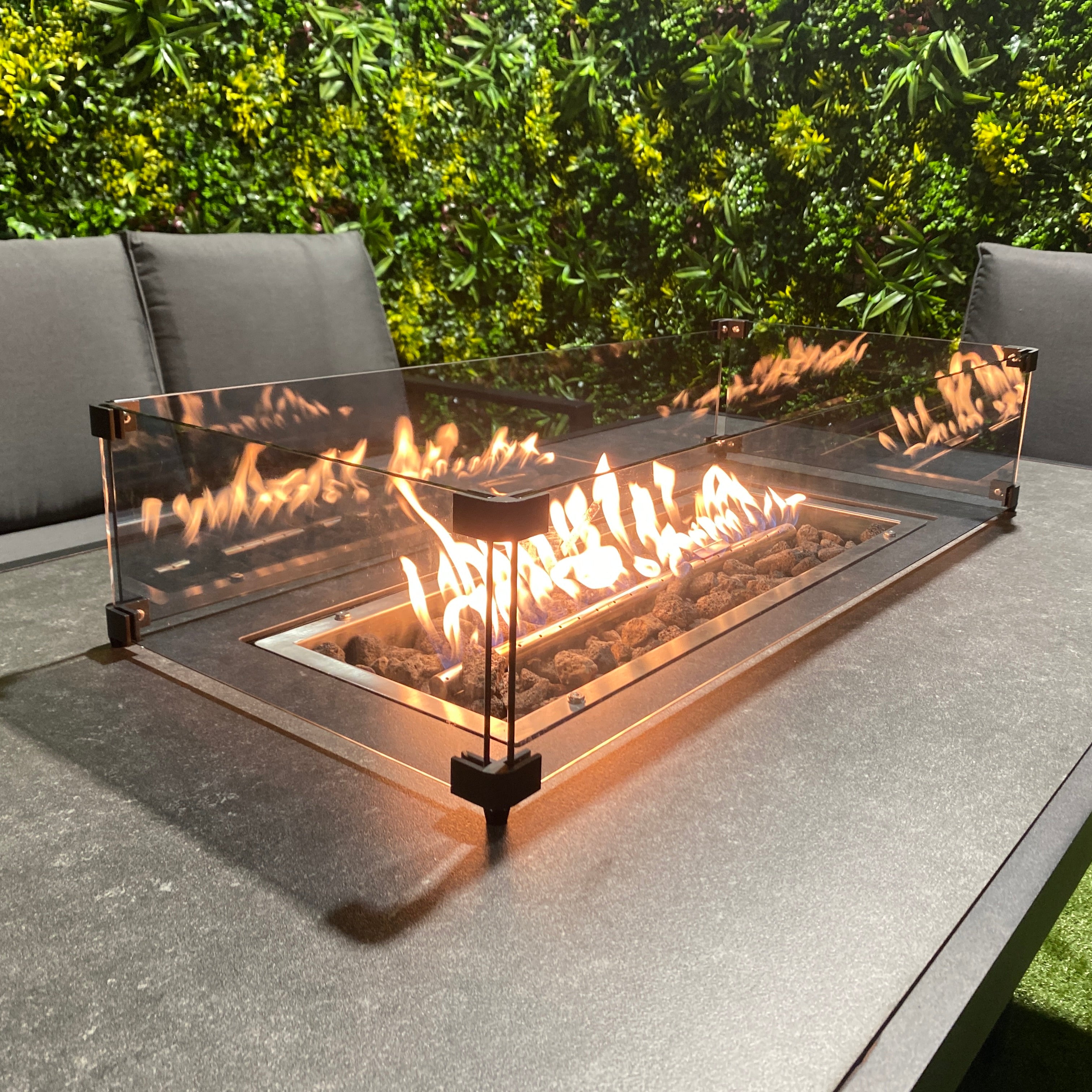 Sienna Firepit Sofa Dining Set in Grey (14930005590394)