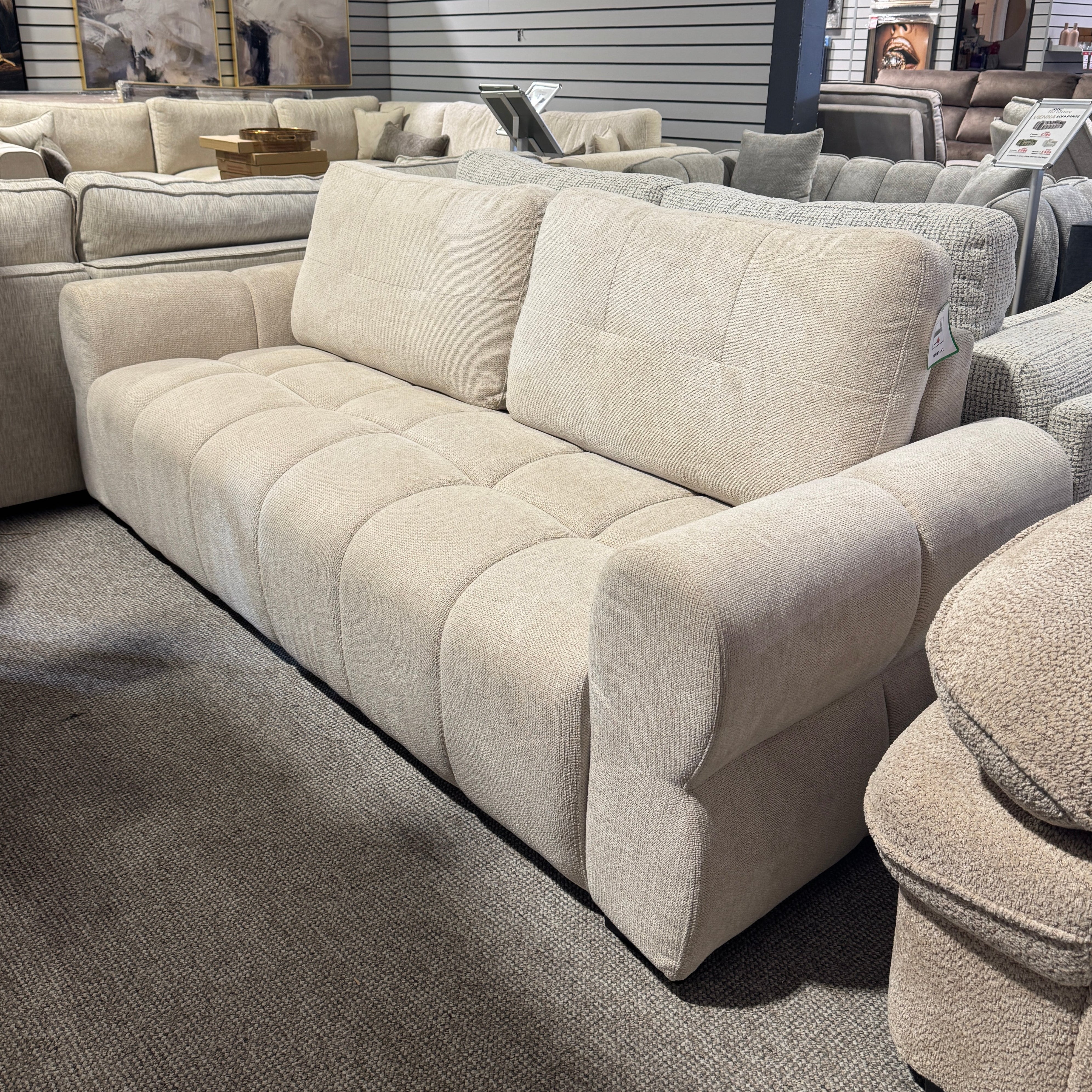 Starling 3 Seater in Beige (Ex display)