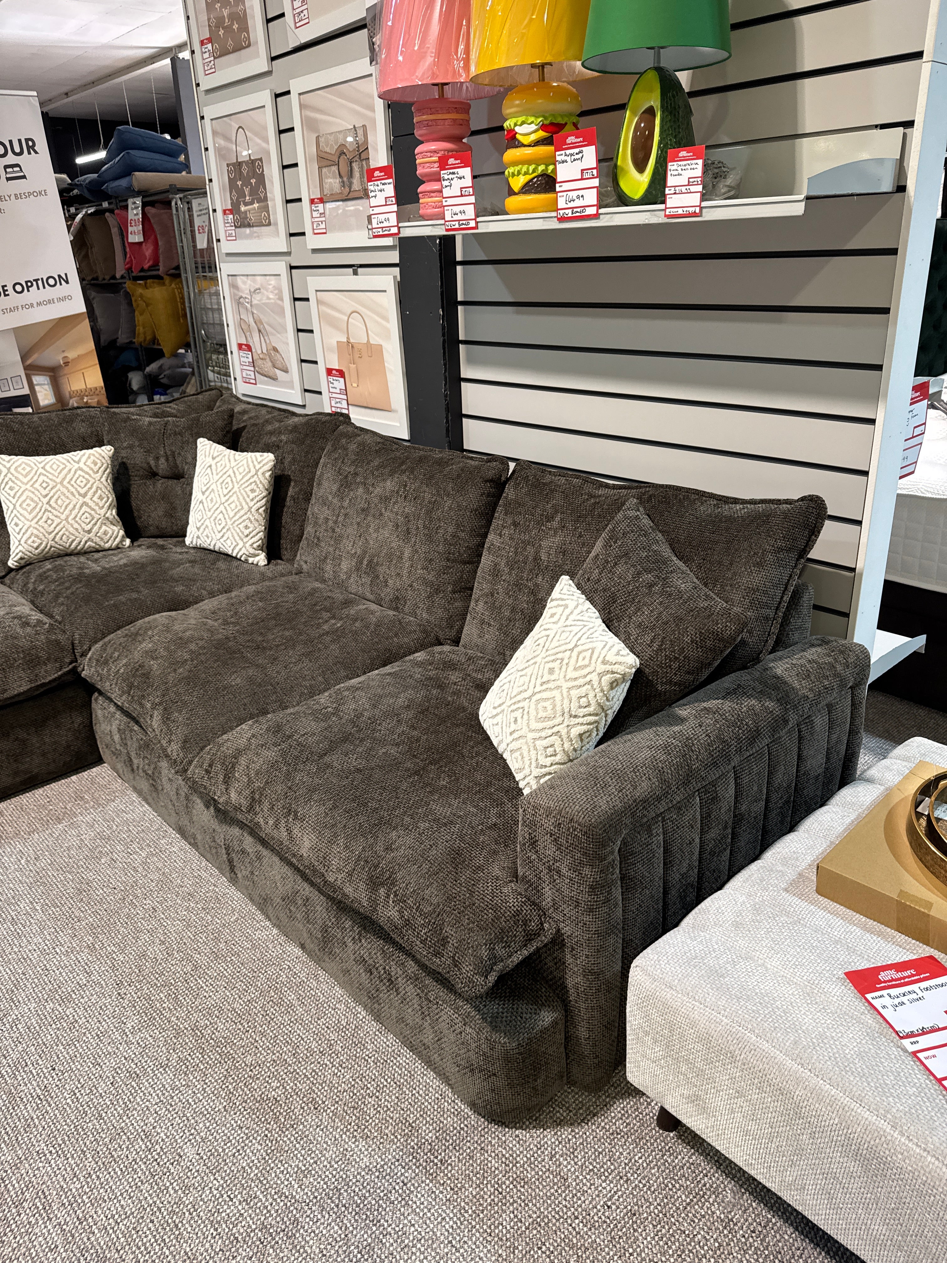 Buckley 2C2 Equal Corner Sofa in Jude Chocolate (Ex Display)