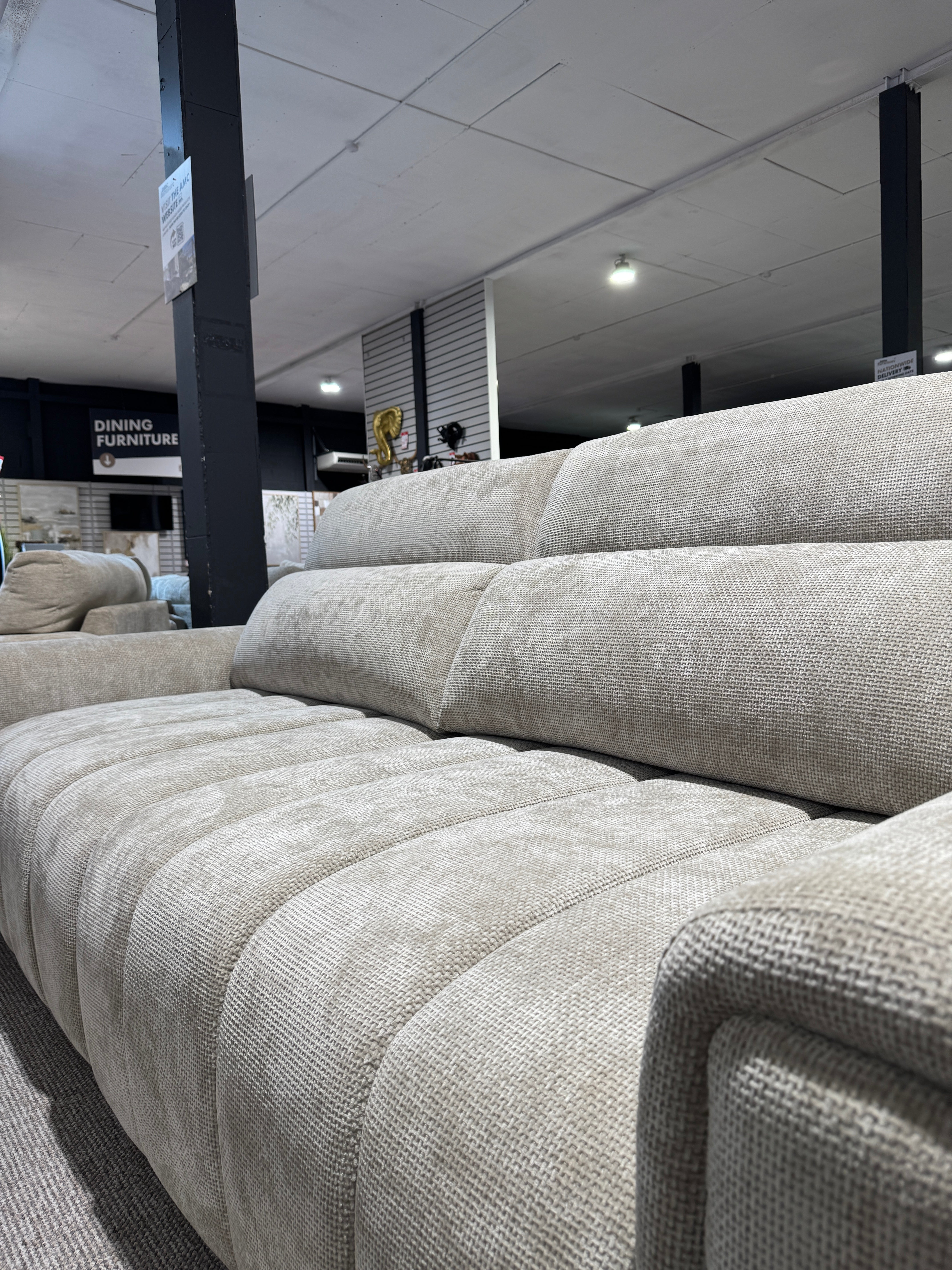 April Electric Power Slider Sofa in Champagne B Womack