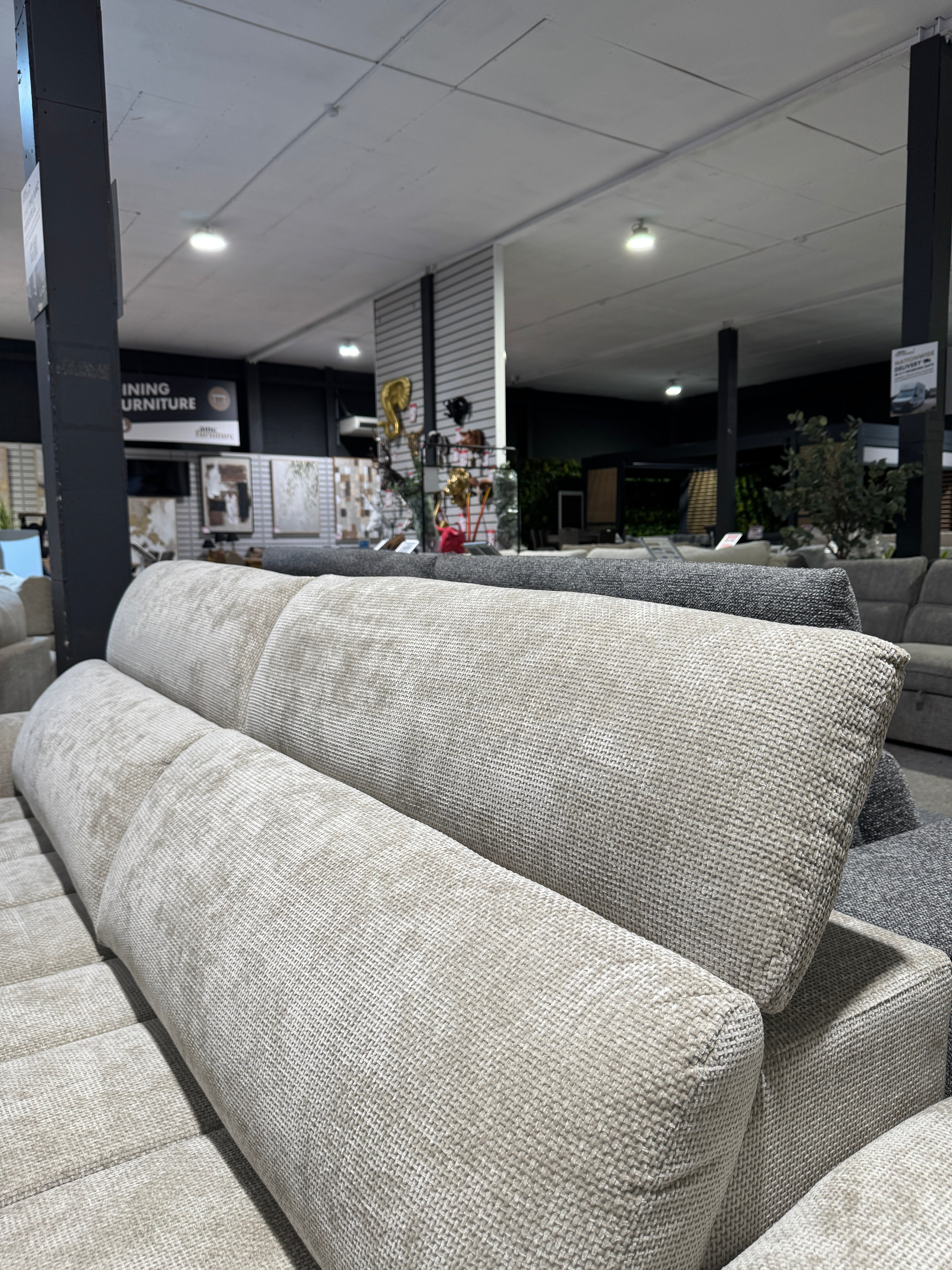 April Electric Power Slider Sofa in Champagne B Womack